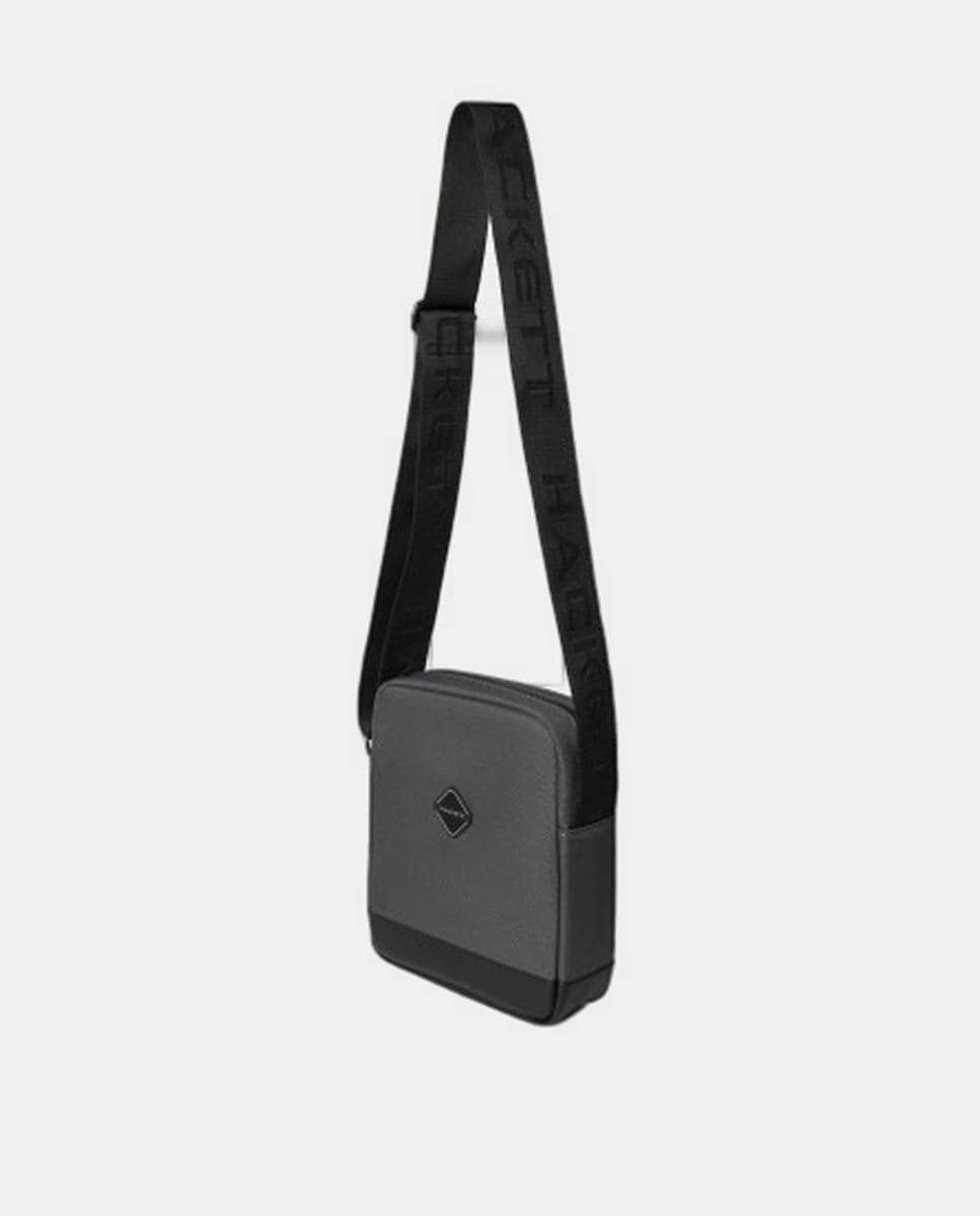 Mala a Tiracolo com Logótipo Diamante Cinzento-3