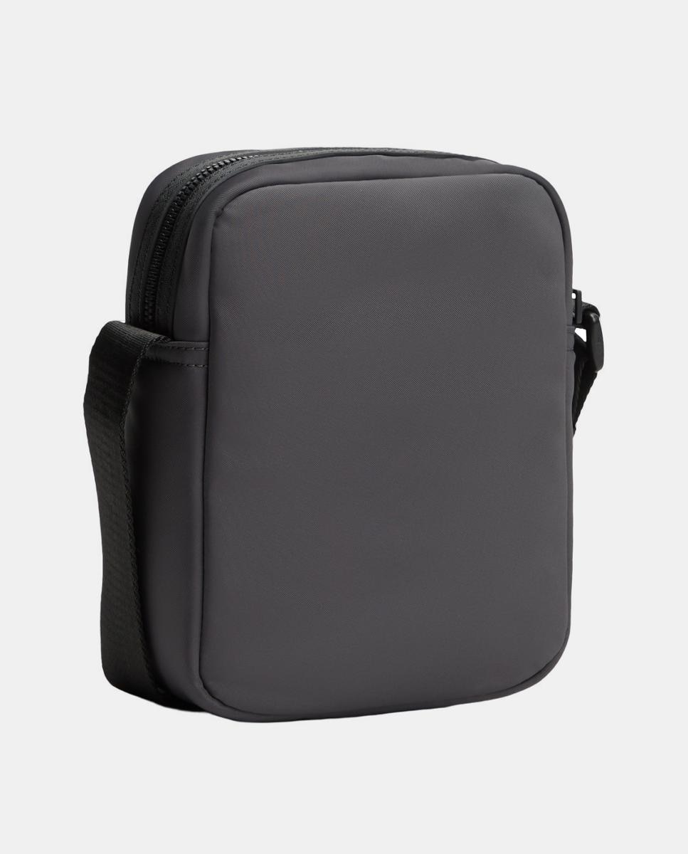 Mala a Tiracolo em Nylon com Logótipo à Frente Cinzento-escuro-2