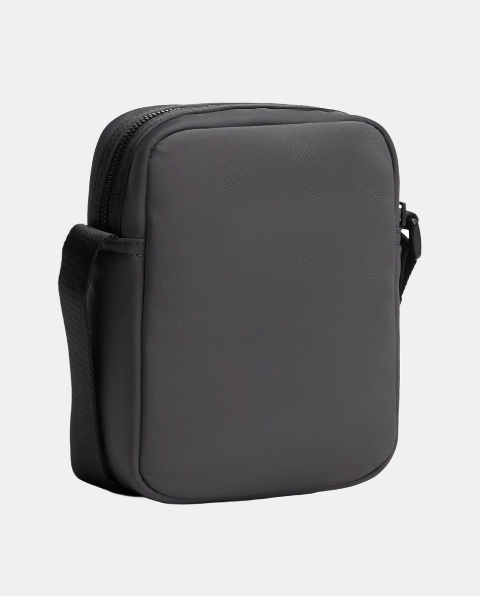 Mala a Tiracolo em Nylon com Logótipo à Frente Cinzento-escuro-2