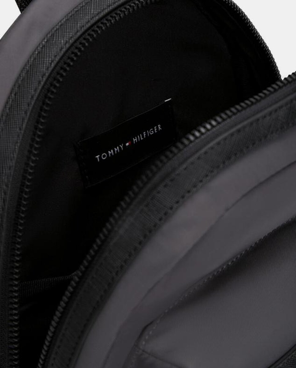 Mala a Tiracolo em Nylon com Logótipo à Frente Cinzento-escuro-3