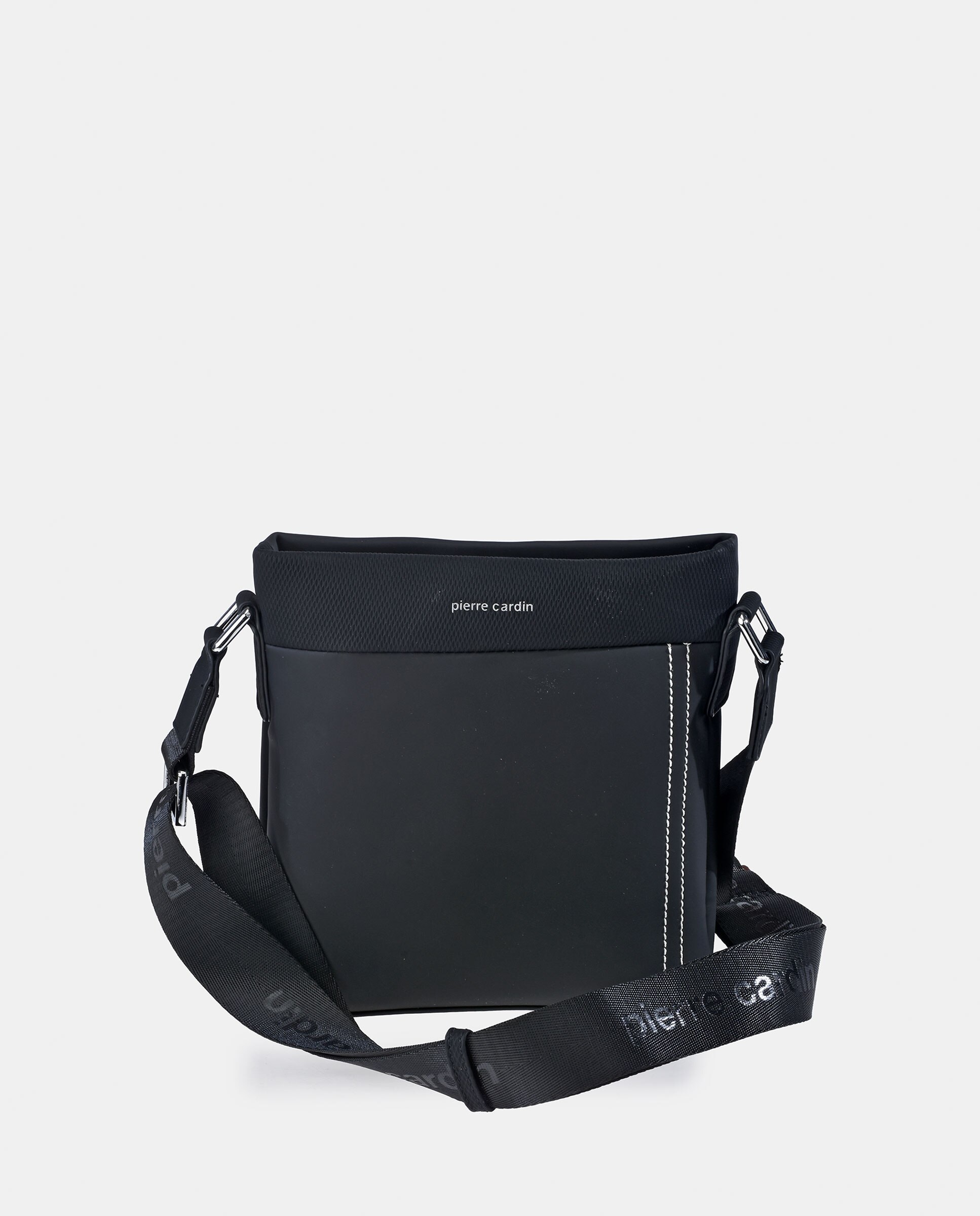 Bolso cruzar plano P.U de hombre - Pierre Cardin - Negro Negro-1