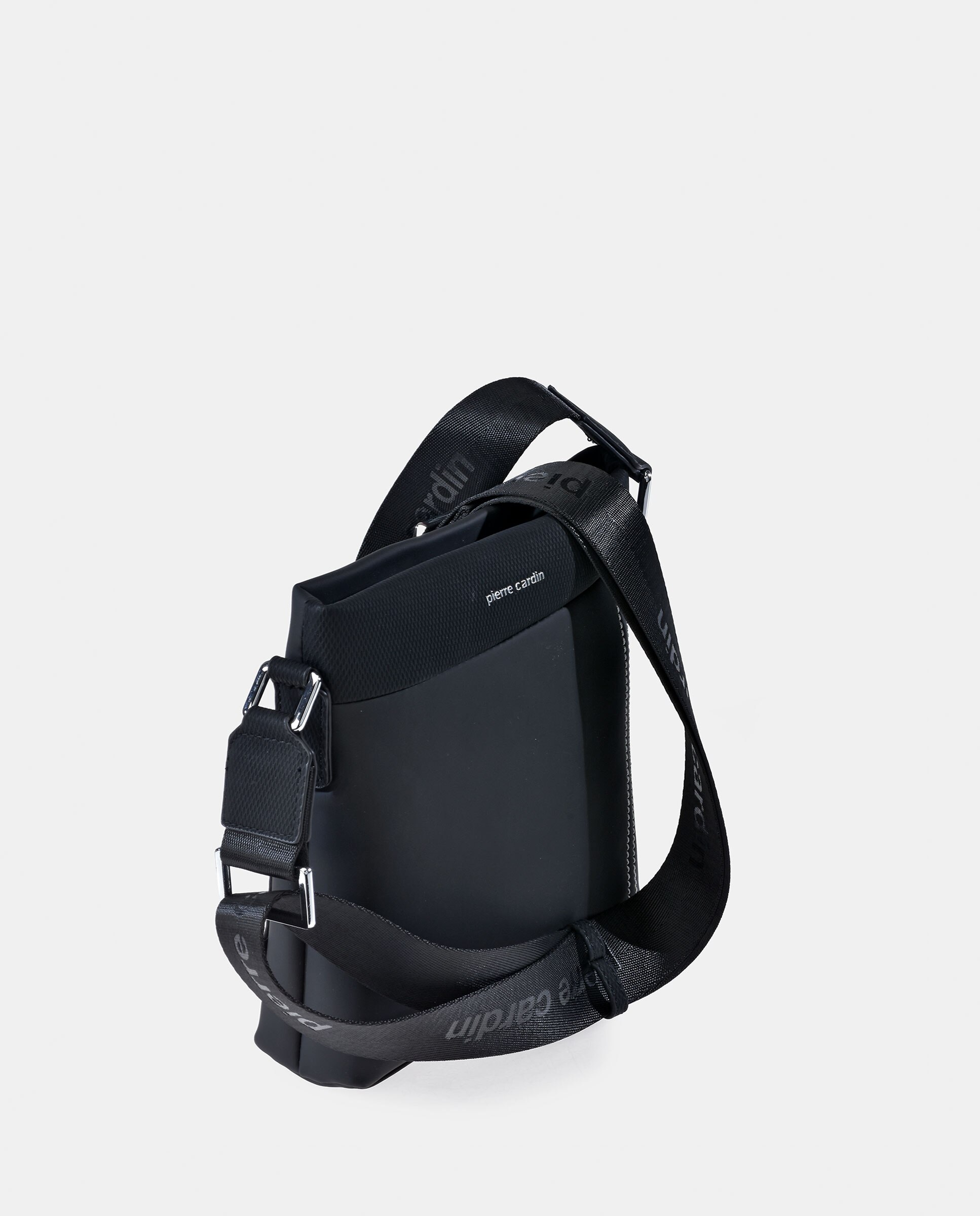 Bolso cruzar plano P.U de hombre - Pierre Cardin - Negro Negro-2