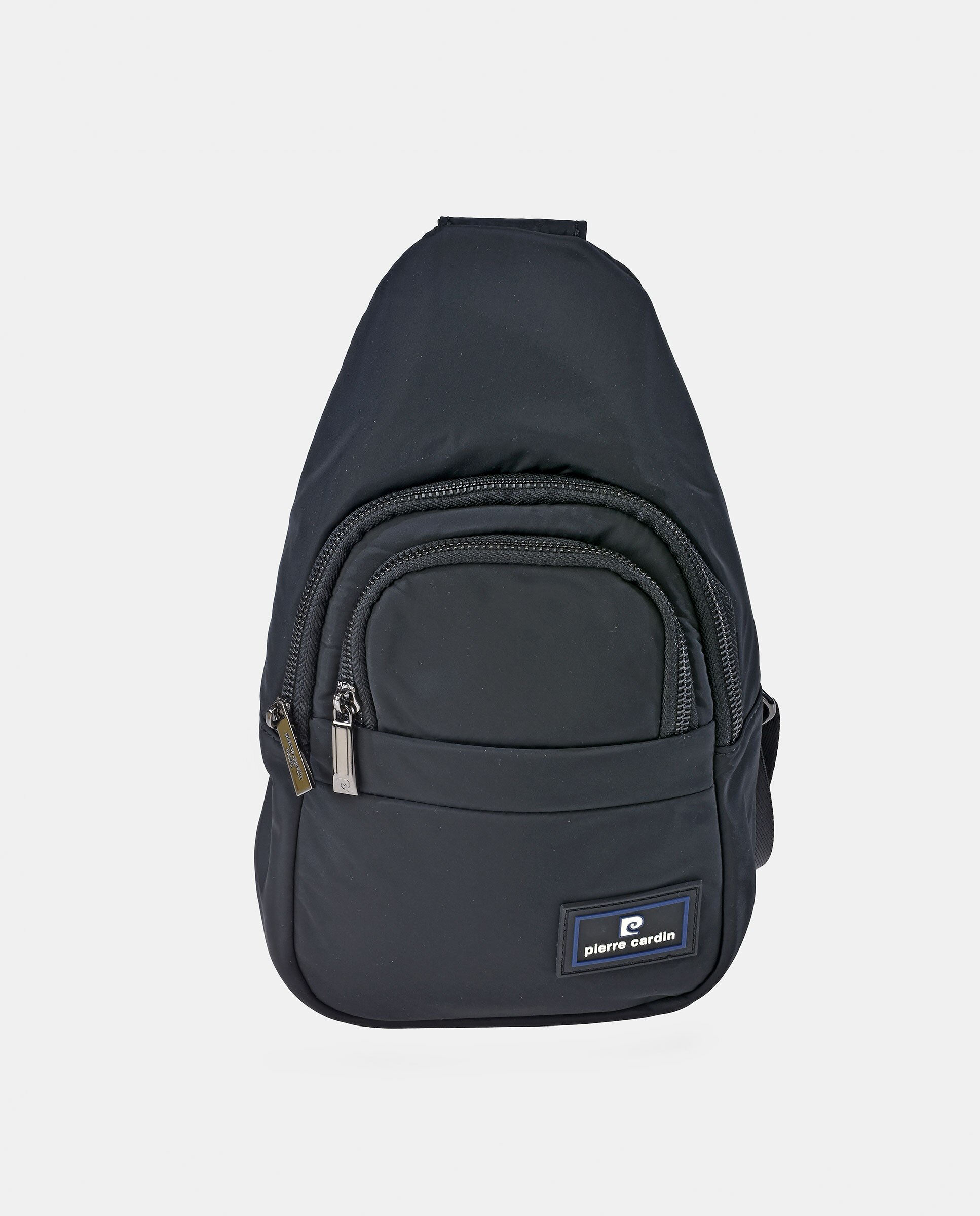 Bolso de hombro en nylon de hombre - Pierre Cardin - Negro Negro-1