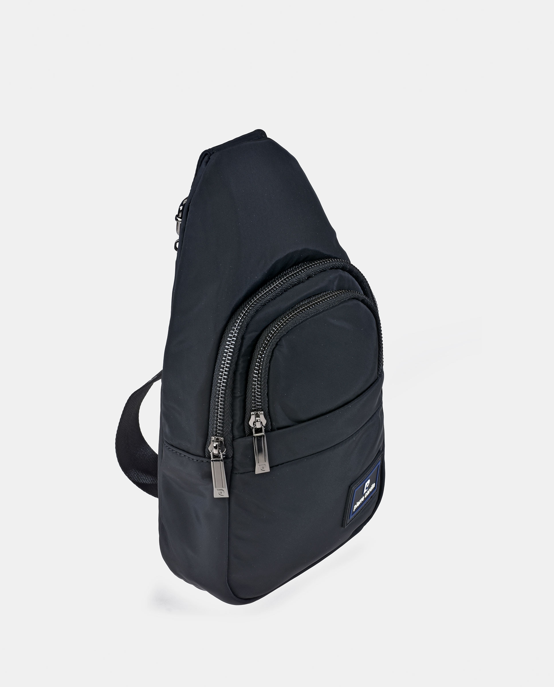 Bolso de hombro en nylon de hombre - Pierre Cardin - Negro Negro-2