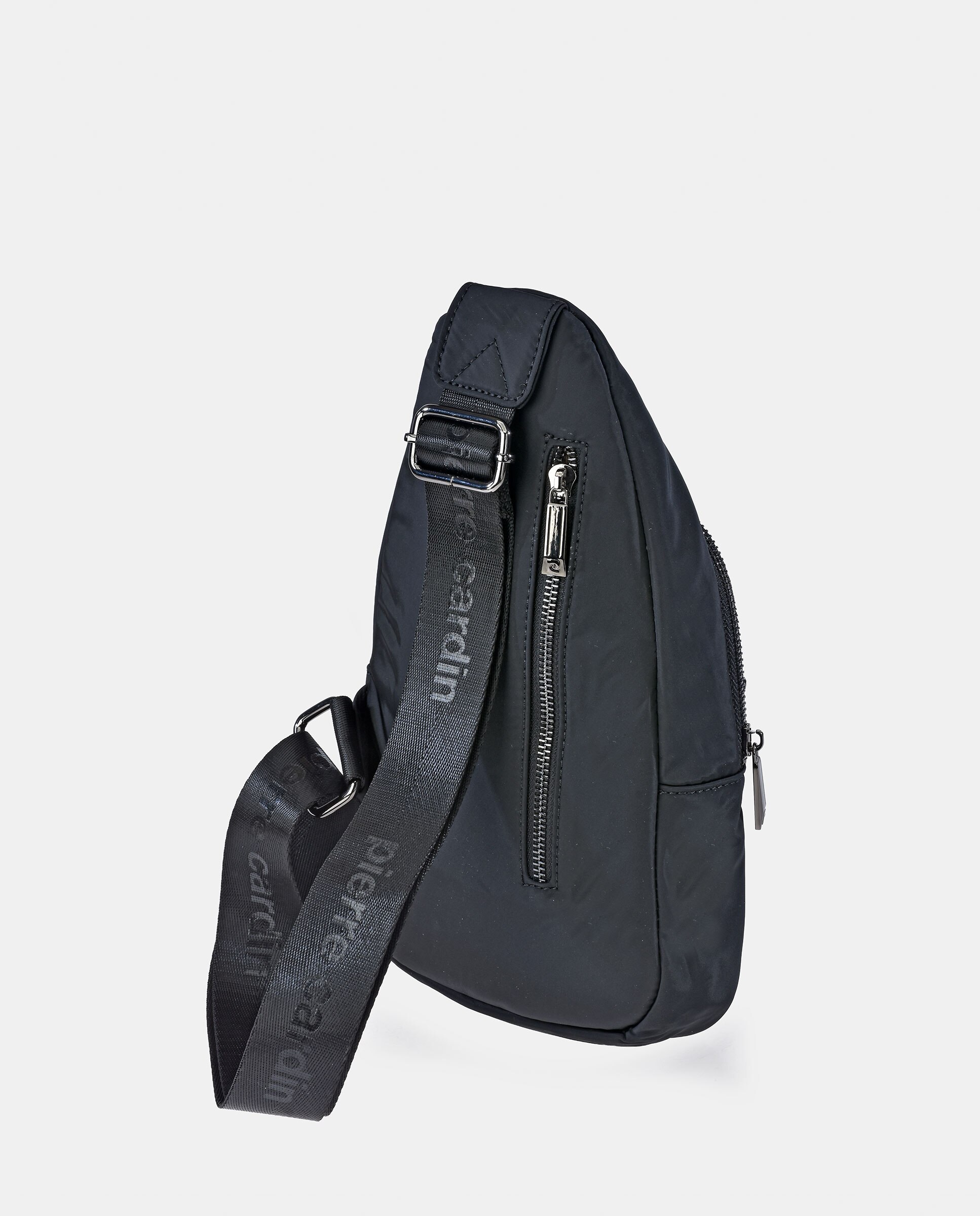 Bolso de hombro en nylon de hombre - Pierre Cardin - Negro Negro-3