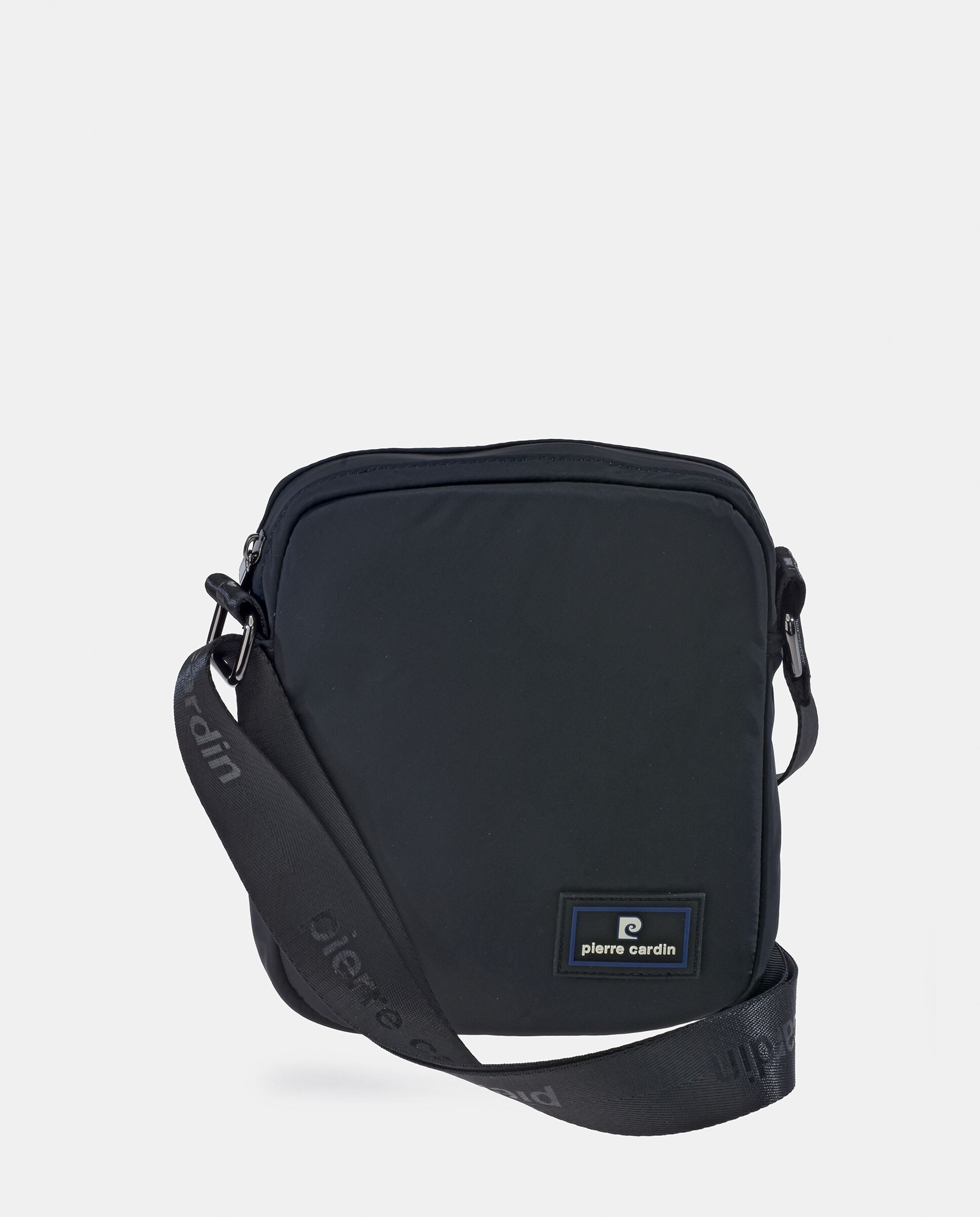 Bolso cruzar plano en nylon de hombre - Pierre Cardin - Negro Negro-1