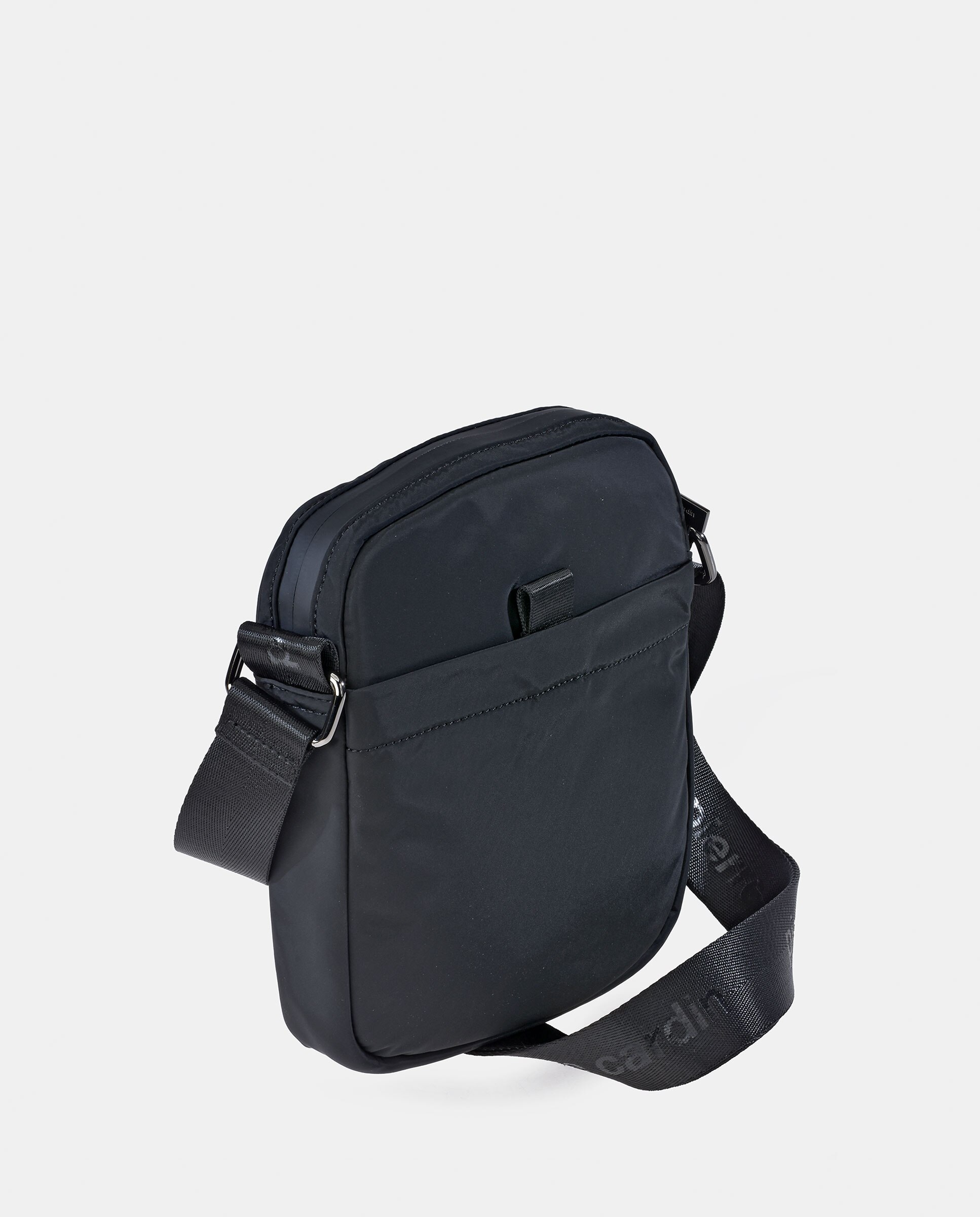 Bolso cruzar plano en nylon de hombre - Pierre Cardin - Negro Negro-3