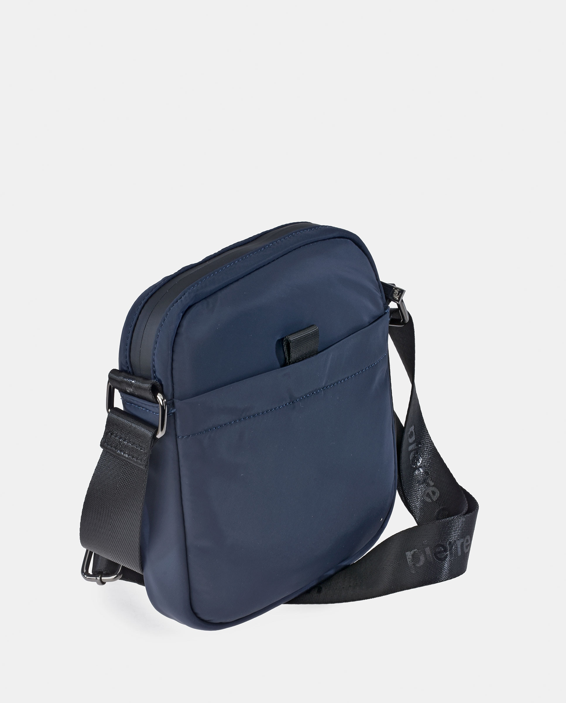 Mala Cruzada Plana de Nylon Azul-marinho-3