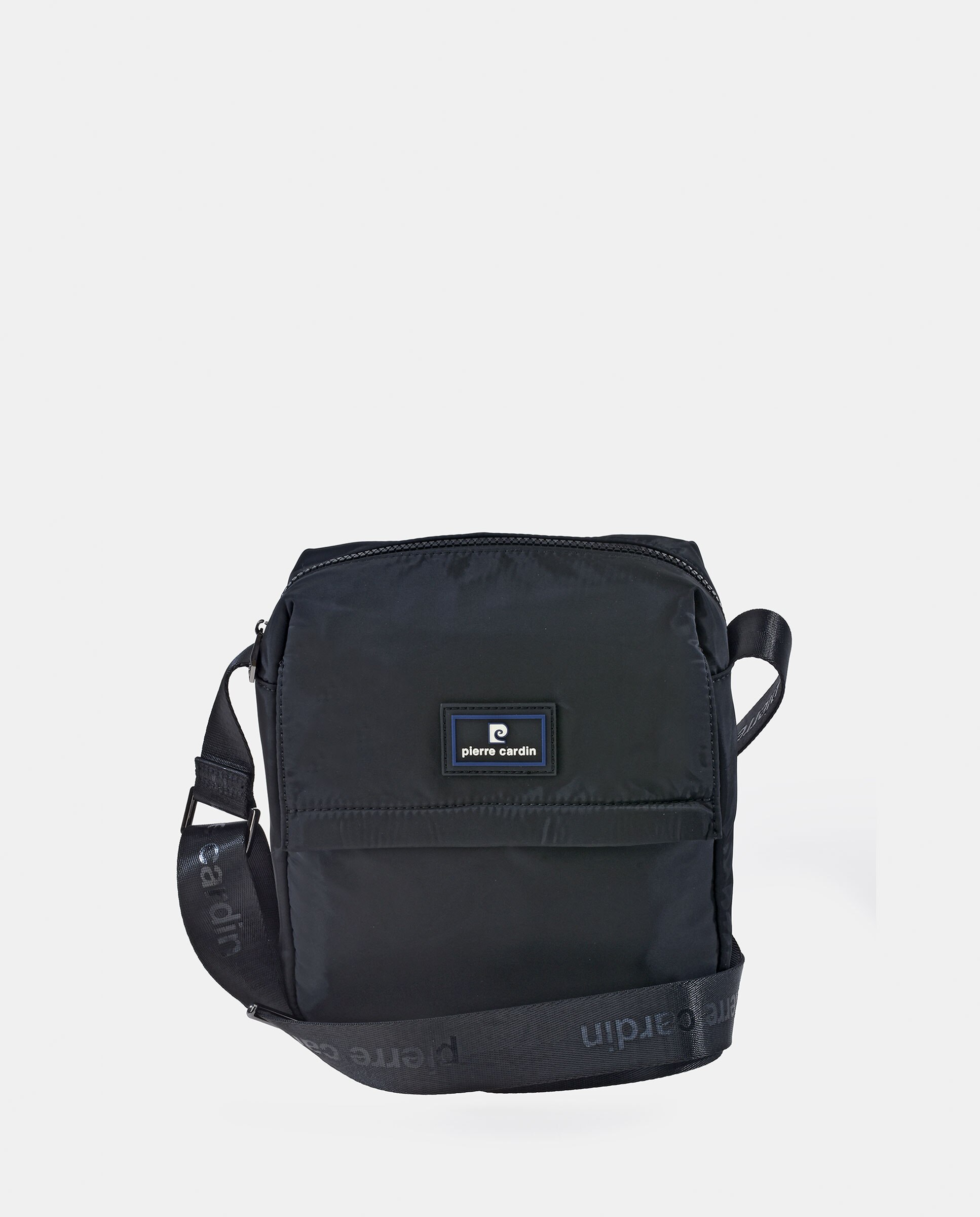 Bolso cruzar en nylon de hombre - Pierre Cardin - Negro Negro-1