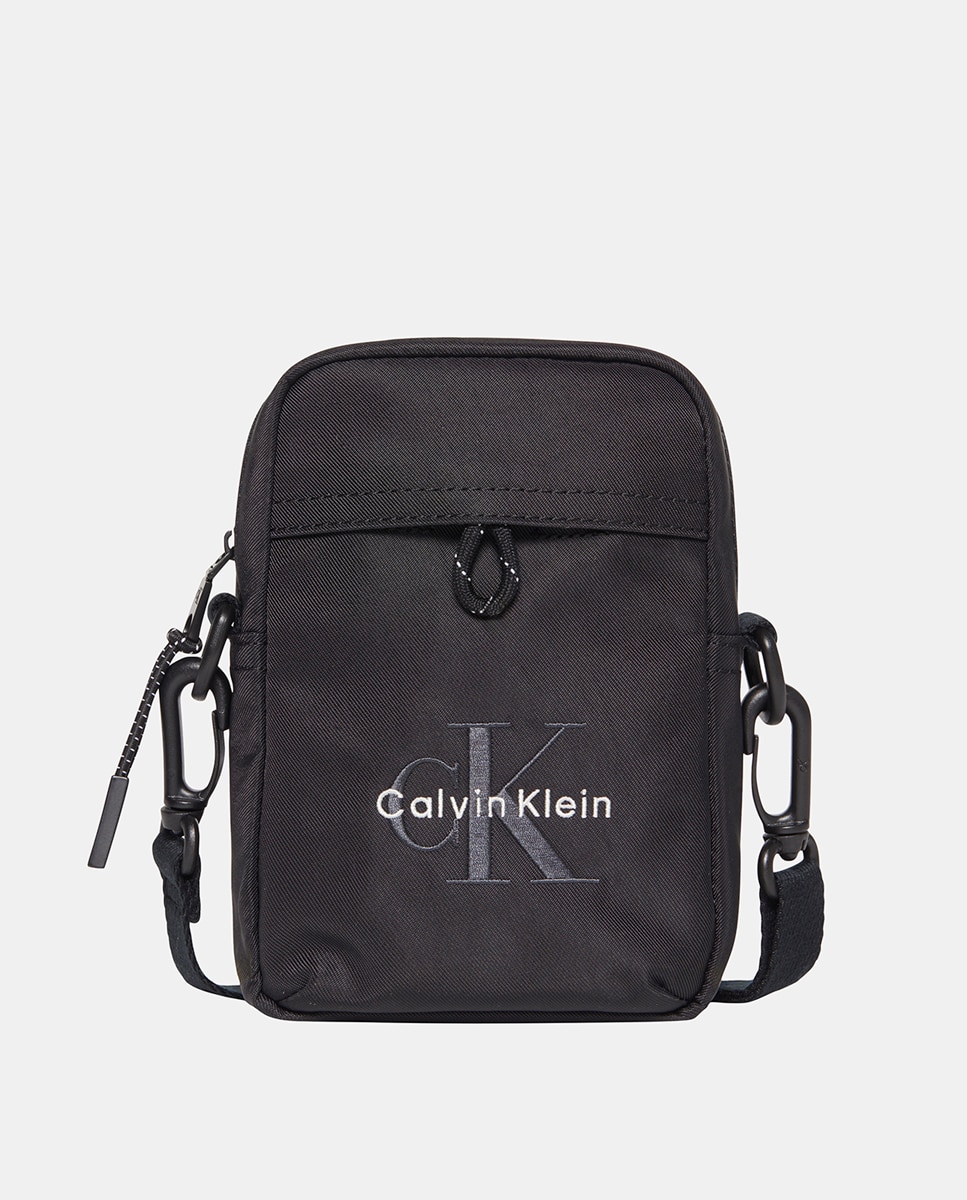 Mala a Tiracolo de Nylon Preto-1