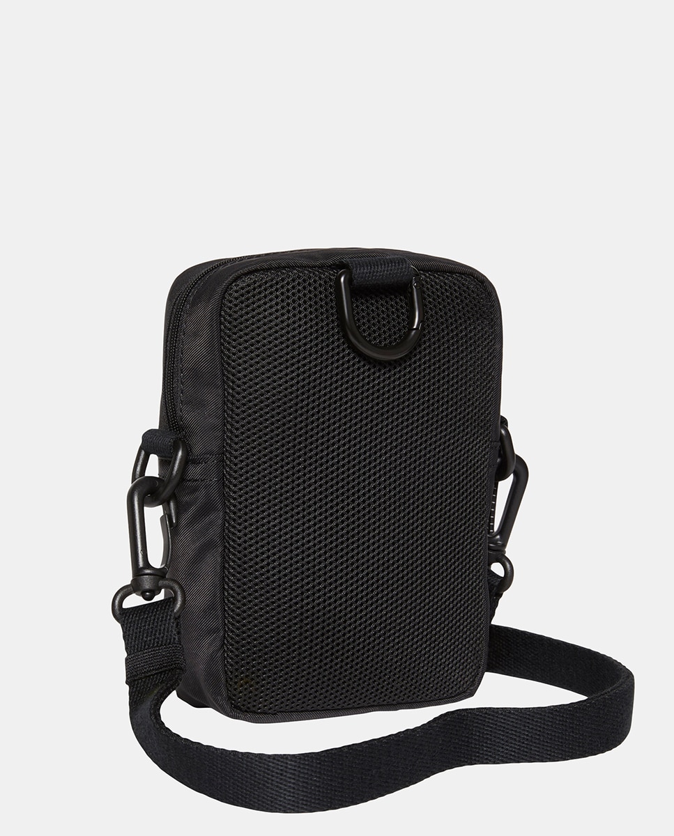 Mala a Tiracolo de Nylon Preto-3