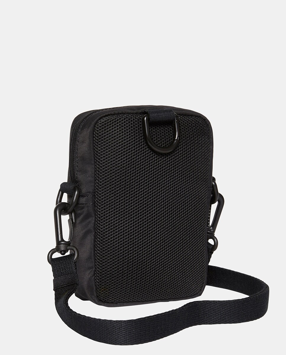 Mala a Tiracolo de Nylon Preto-3