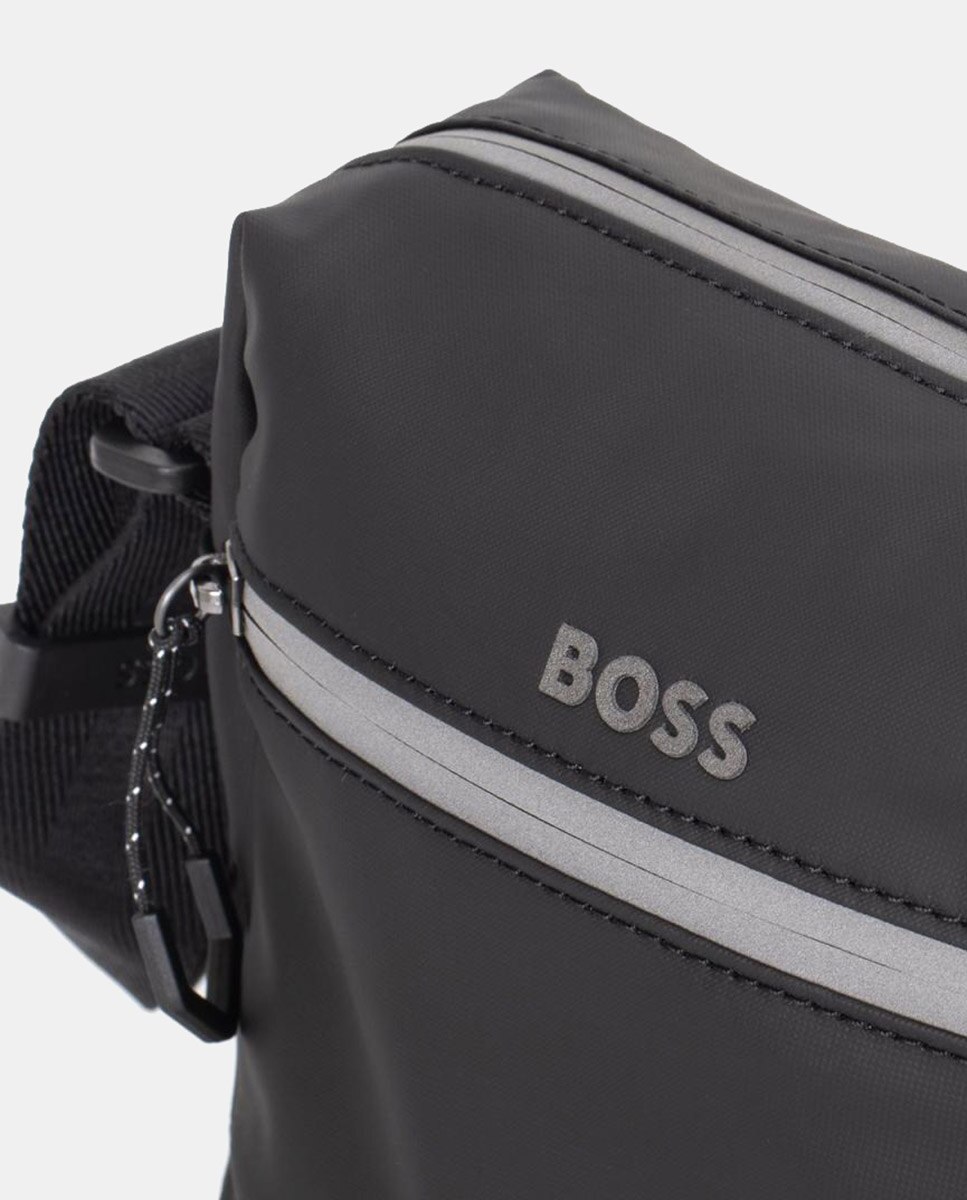 Mala a Tiracolo de Nylon Preto-3