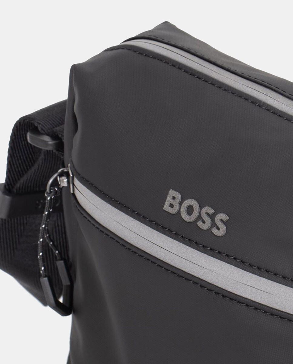 Mala a Tiracolo de Nylon Preto-3