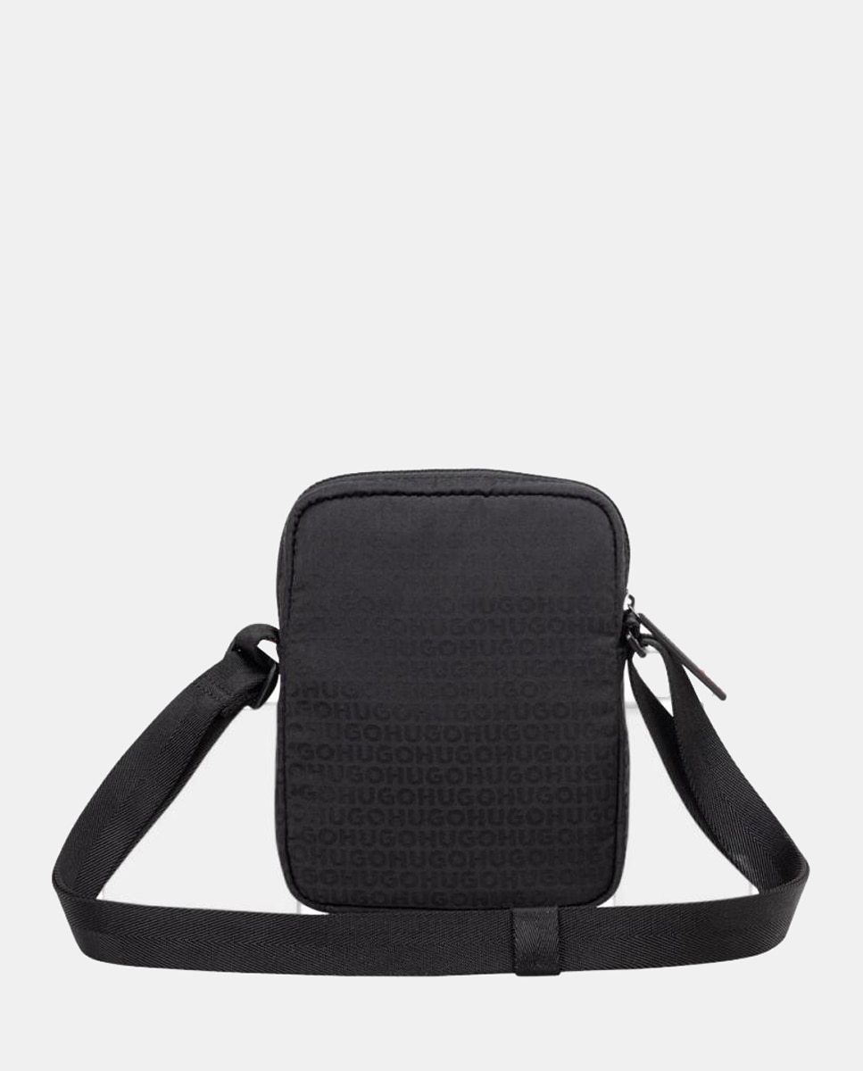Mala a Tiracolo de Nylon Preto-2