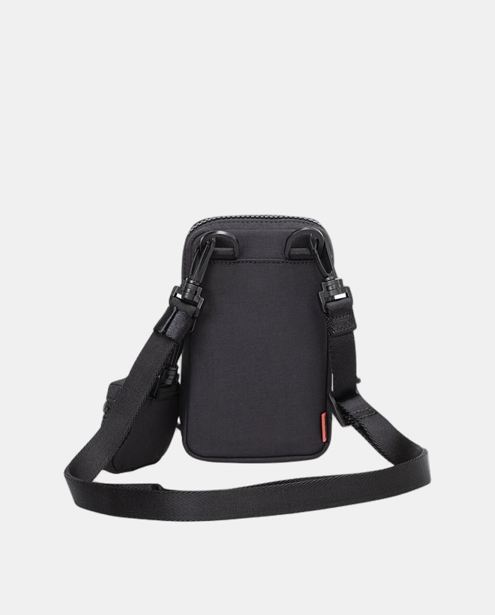 Mala a Tiracolo Mini de Nylon Preto-2