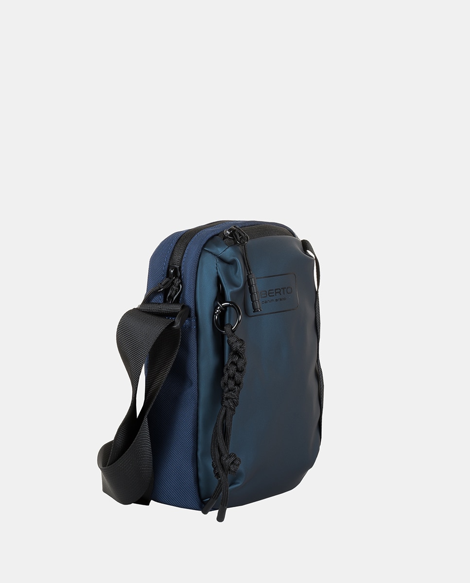 Bandolera pequeña de hombre. - Liberto - Azul marino Azul marino-2