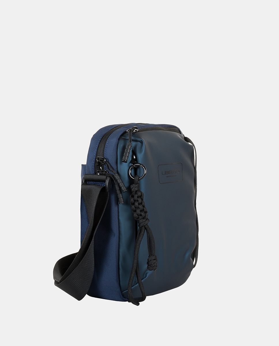 Bandolera grande de hombre. - Liberto - Azul marino Azul marino-2