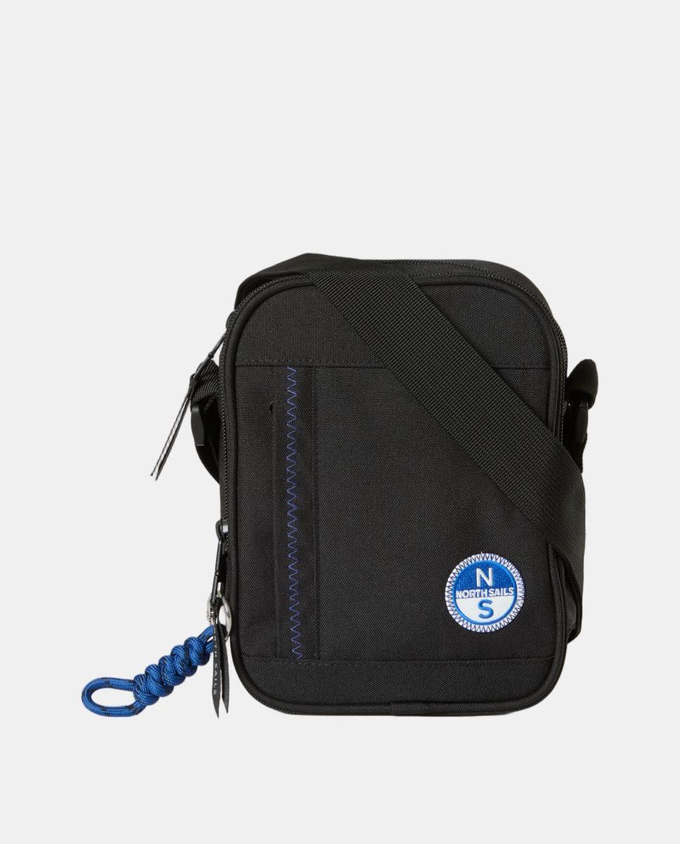 Imagen 1 de Bolso bandolera con cremallera de hombre Negro