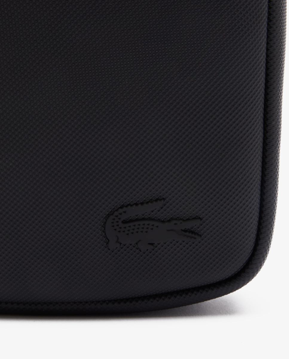 Bandolera vertical en con bolsillos interiores - Lacoste - Negro Negro-5