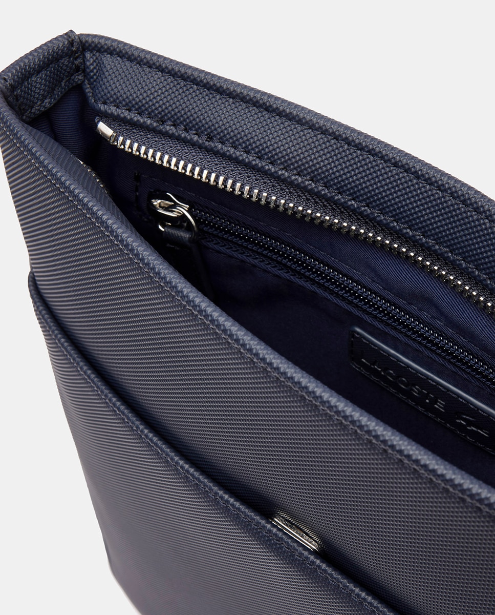 Mala a Tiracolo com Bolsos Interiores e em Material Reciclado - Azul-Marinho Azul-marinho-5