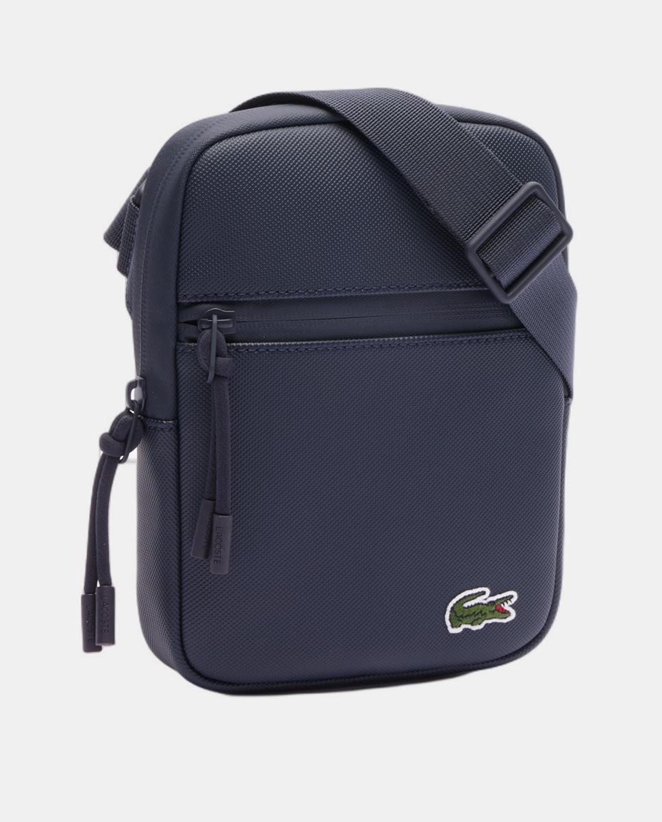 Mala a Tiracolo Mini com Fecho de Correr - Azul-Marinho Preto-3