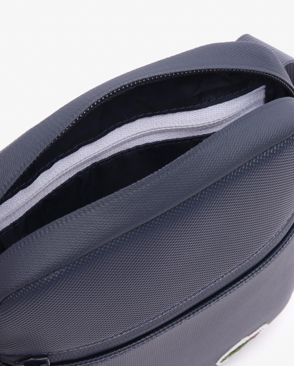 Mala a Tiracolo Mini com Fecho de Correr - Azul-Marinho Preto-4