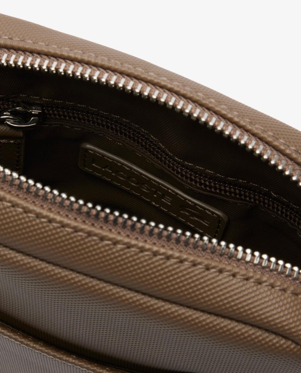 Mala a Tiracolo com Bolsos Interiores - Preto Castanho-5