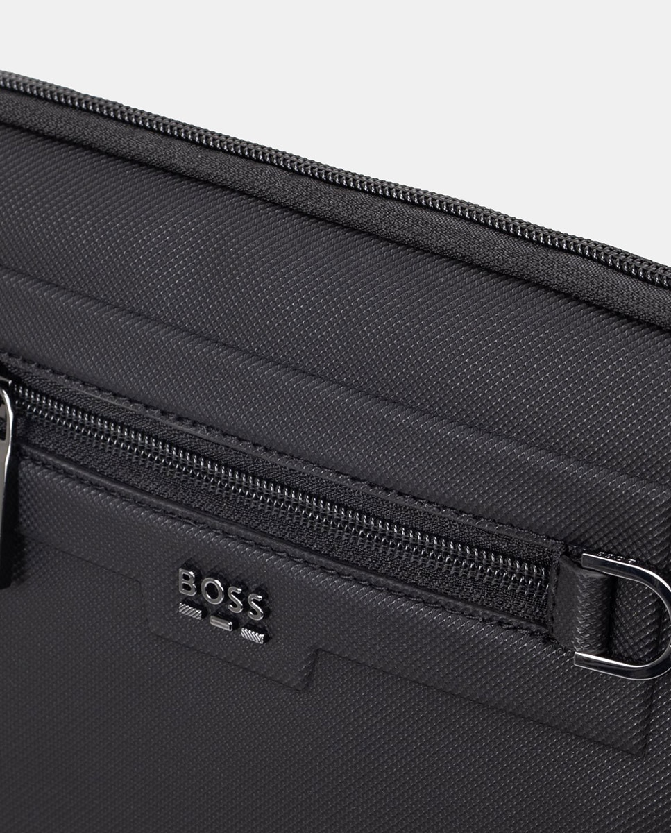 Mala a Tiracolo em Polipele Preto-3