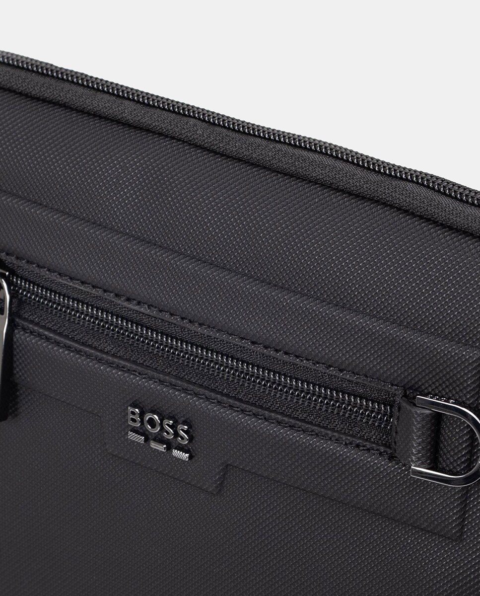 Mala a Tiracolo em Polipele Preto-3