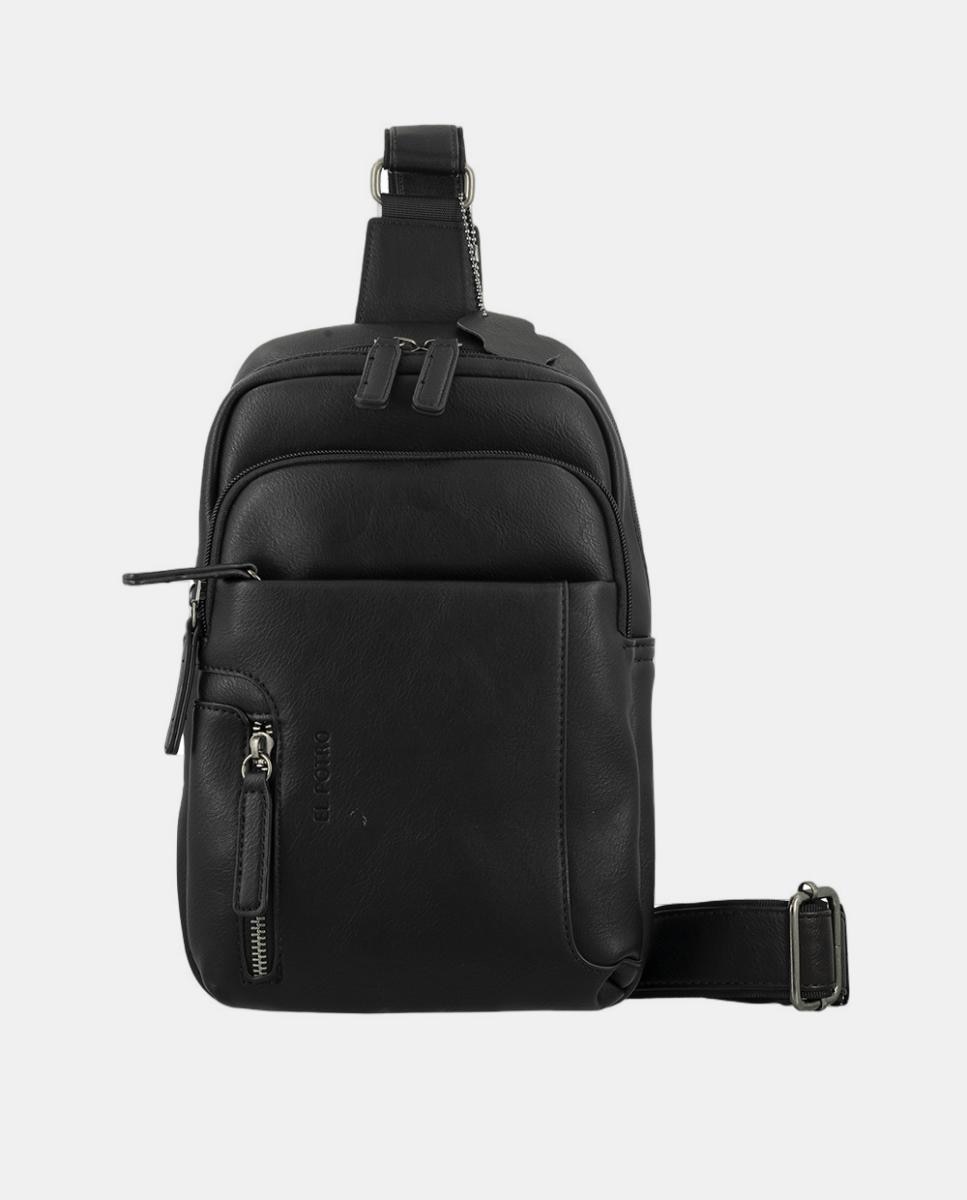 Reportero mochila de hombre. - El Potro - Negro Negro-1