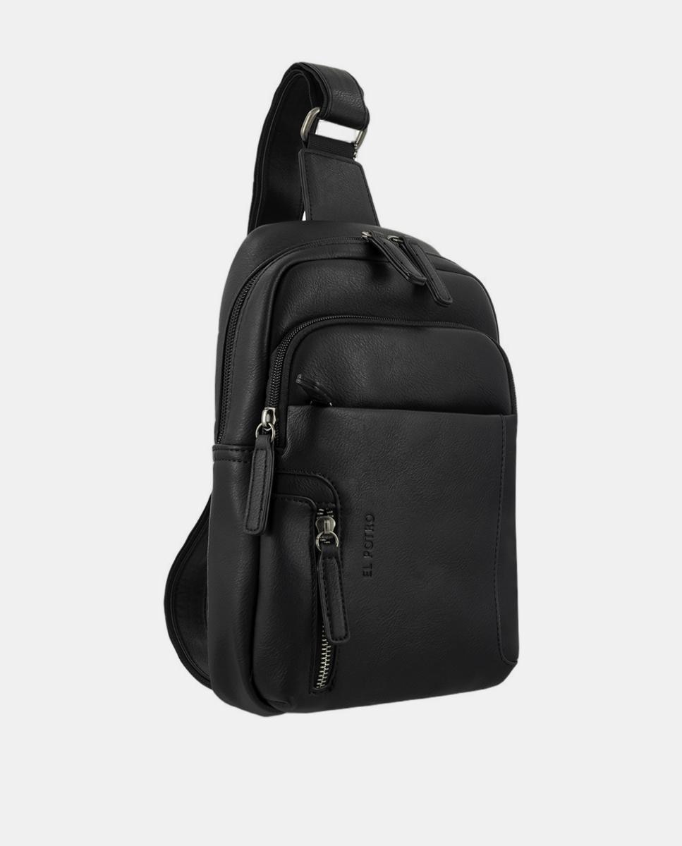 Reportero mochila de hombre. - El Potro - Negro Negro-2