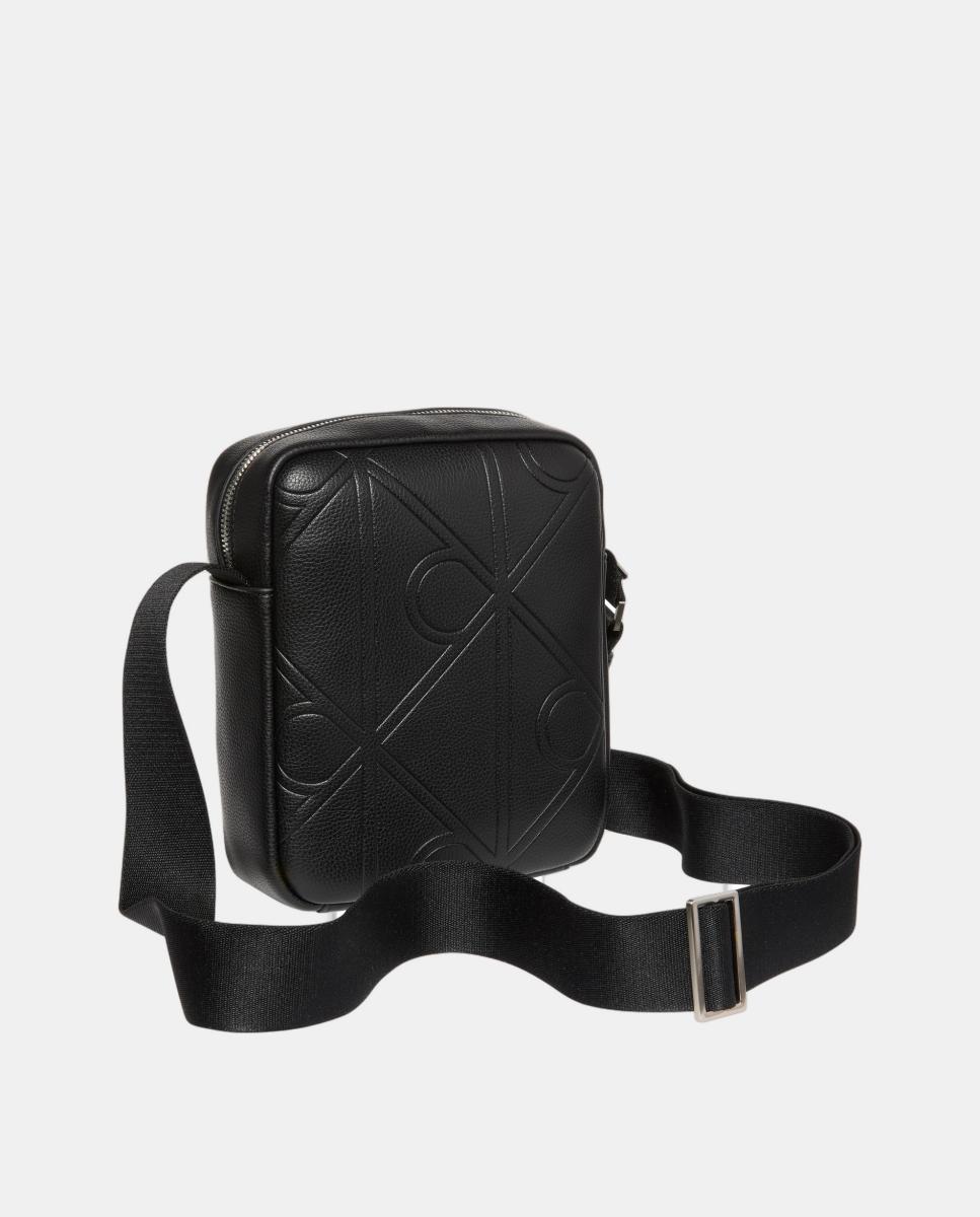 Mala a Tiracolo com Estampado de Monograma a Condizer Preto-3