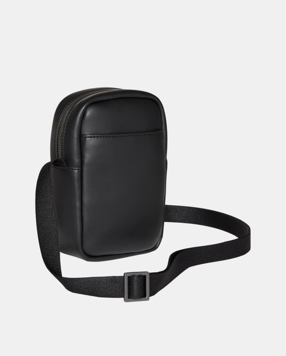 Mala a Tiracolo Mini com Logótipo a Condizer Preto-3