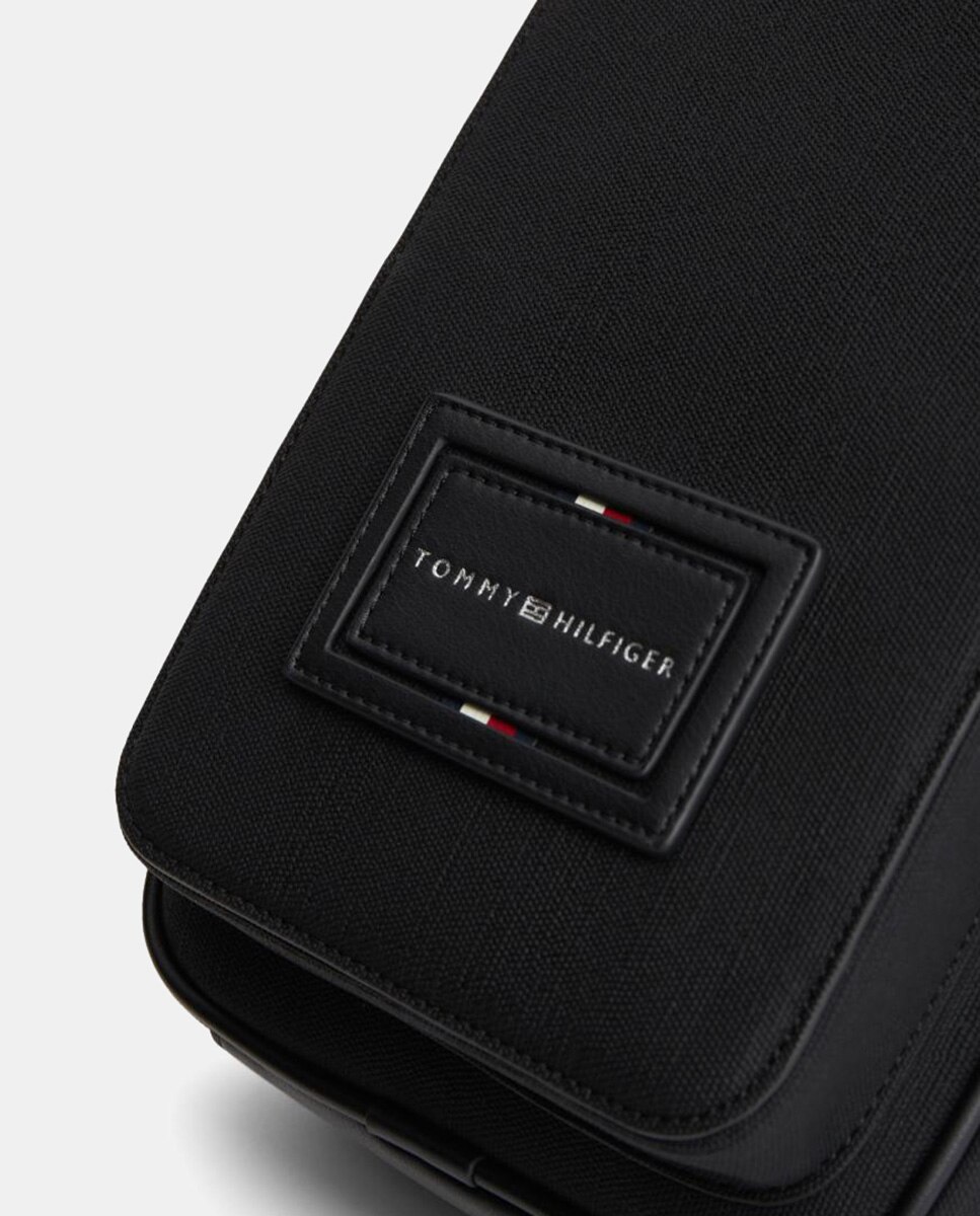Bandolera grande en ecopiel de hombre. - Tommy Hilfiger - Negro Negro-4
