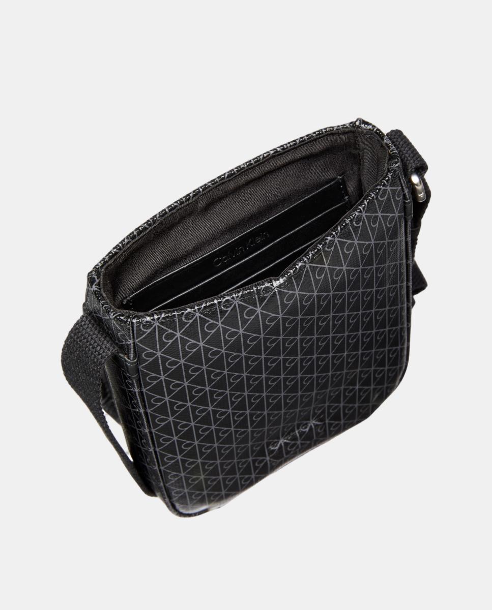 Bandolera de hombre CK con estampado monogram. - Calvin Klein - Negro Negro-3
