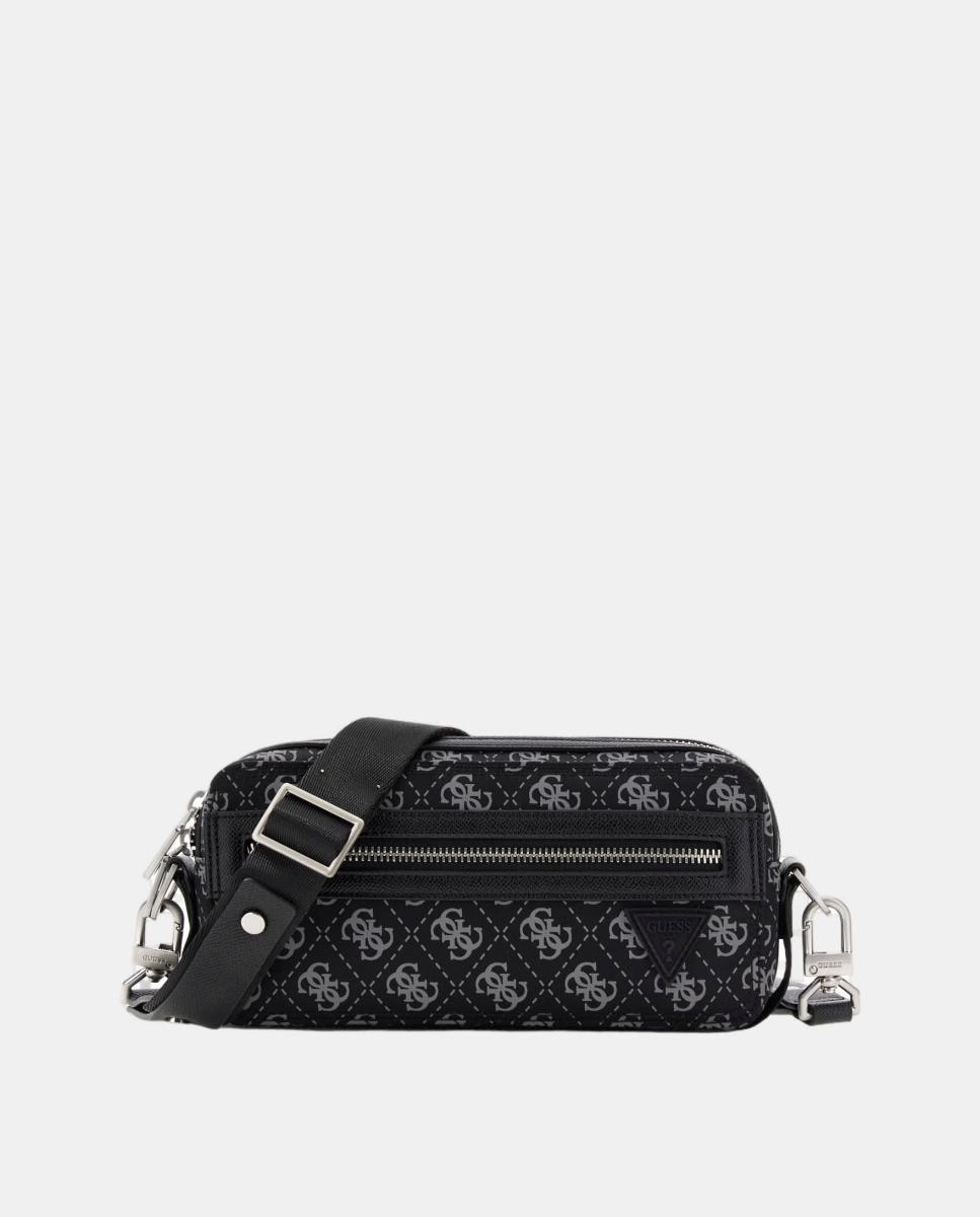 Imagem 0 de Mala a Tiracolo Tipo Camera Bag de Formato Horizontal com Compartimento Duplo