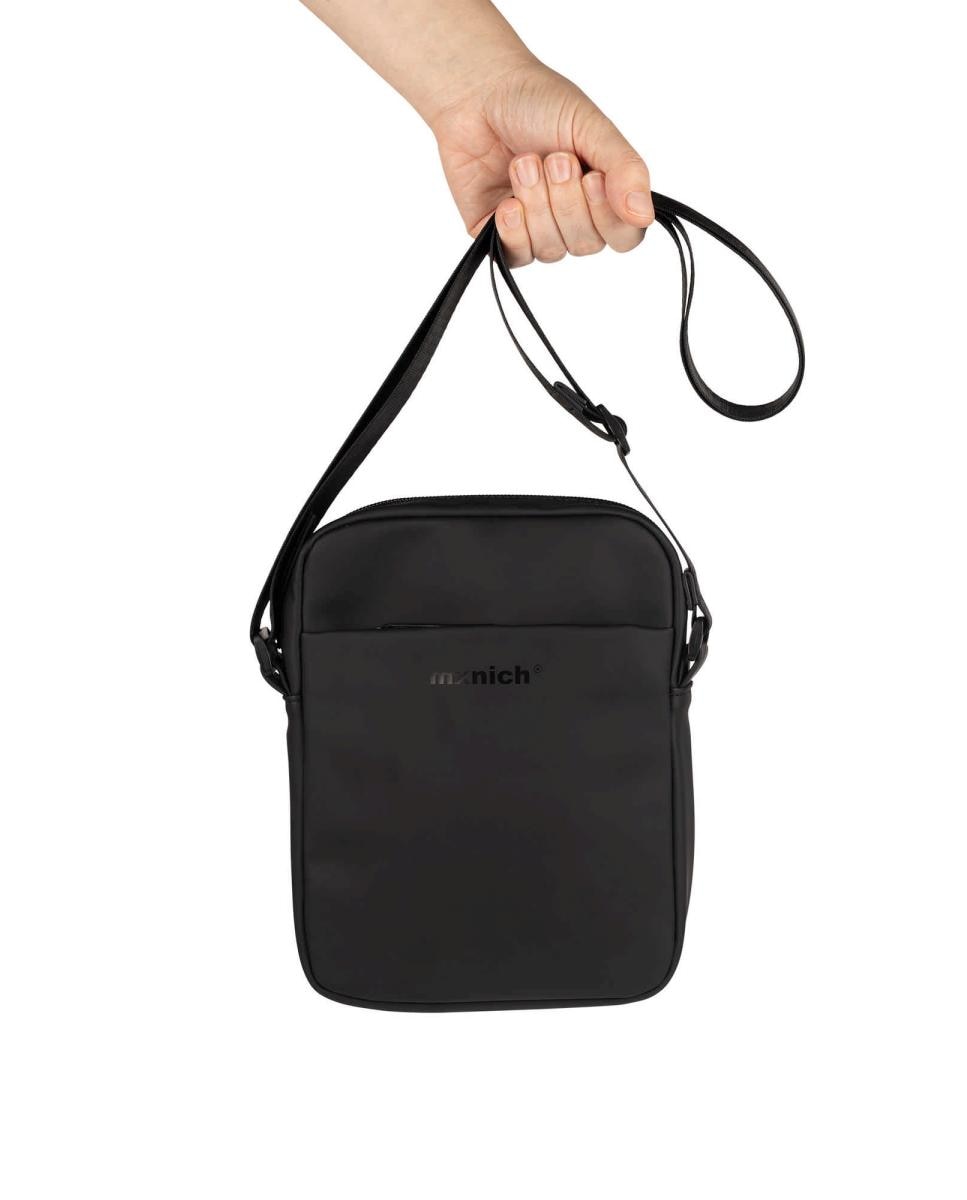 Imagen 5 de Bolso bandolera Hush Crossbody, resistente y negro, para hombre. - Munich - Negro Negro