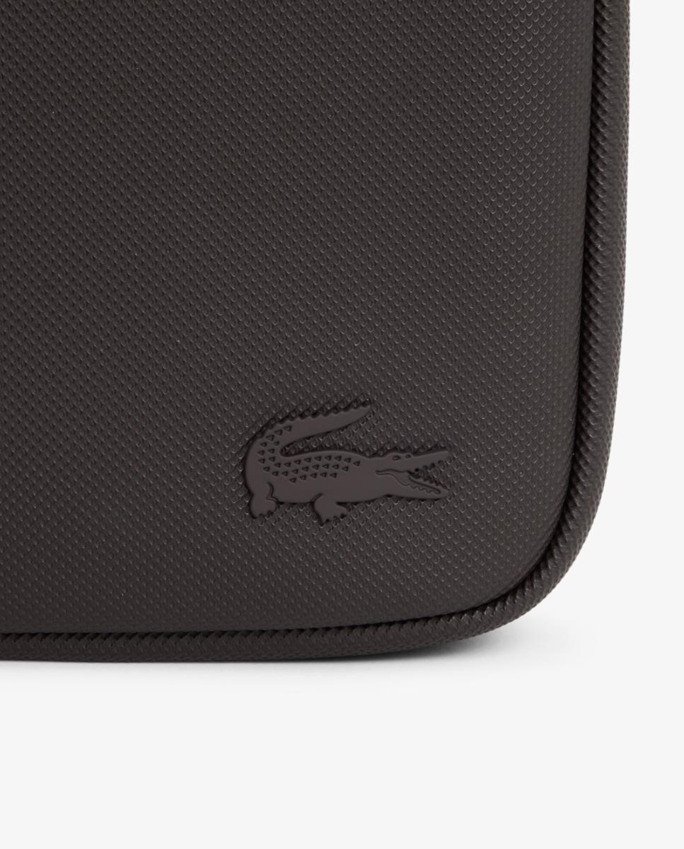 Bolso de mensajero clásico para hombre - Lacoste - Marrón oscuro Marrón oscuro-4
