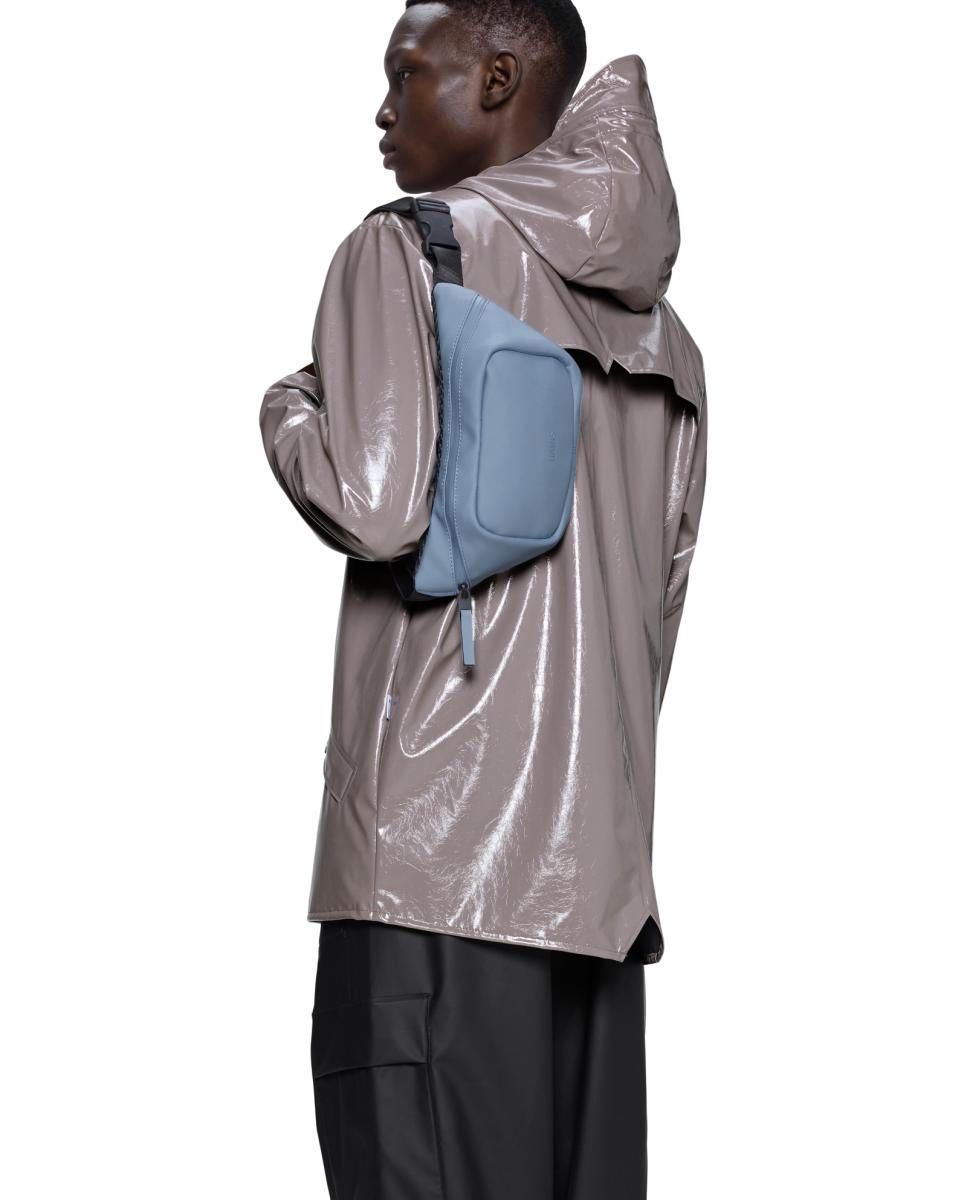 Bolsa de Cintura Mini Impermeável Compacta Azul-3