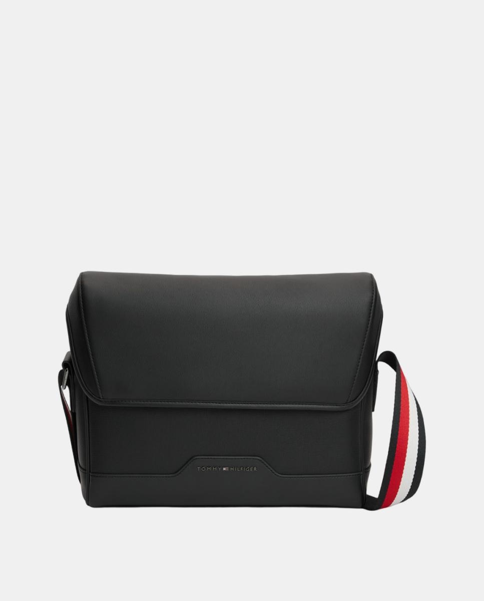 Bandolera grande en ecopiel de hombre - Tommy Hilfiger - Negro Negro-1