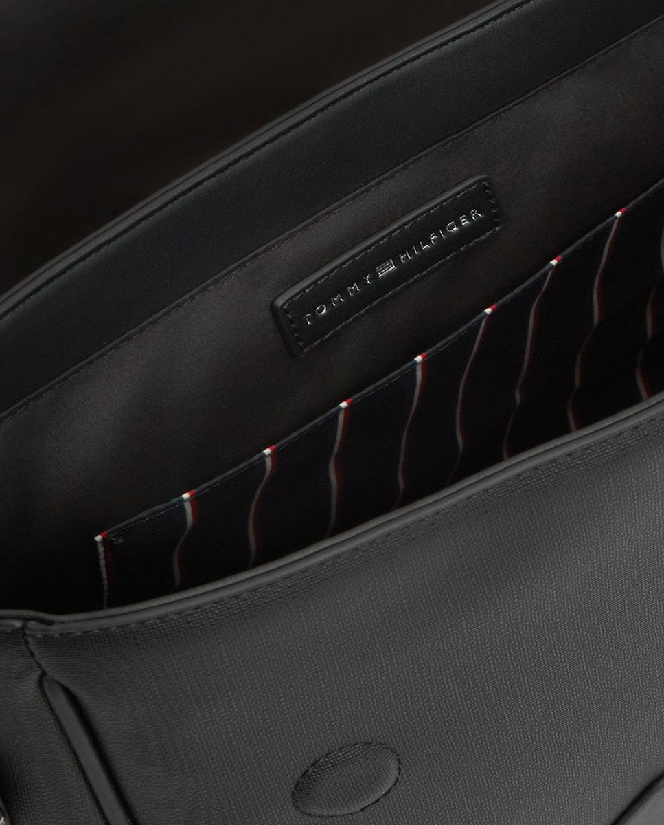 Bandolera grande en ecopiel de hombre - Tommy Hilfiger - Negro Negro-4