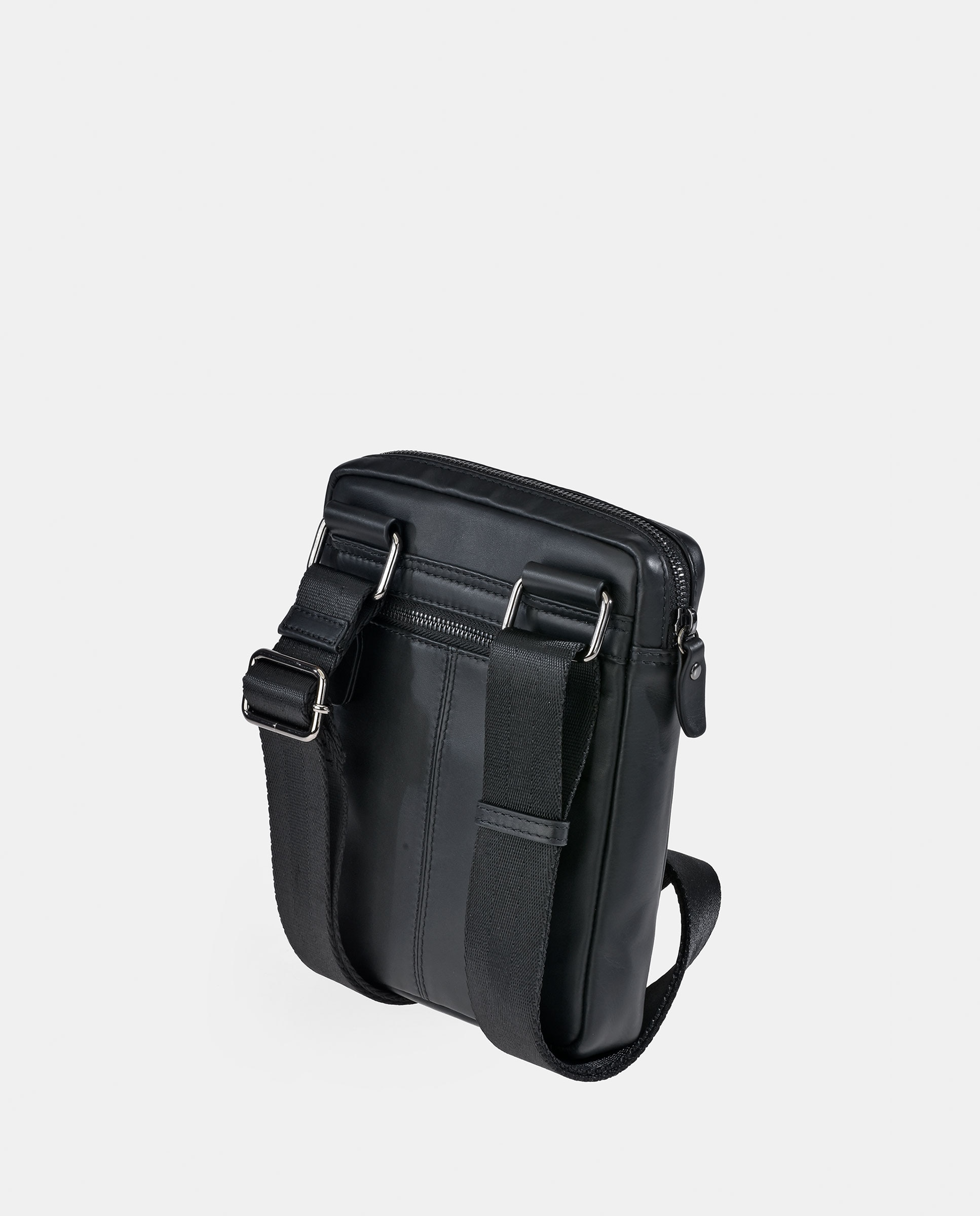 Mala Crossbody em Pele Tipo Napa Preto-3