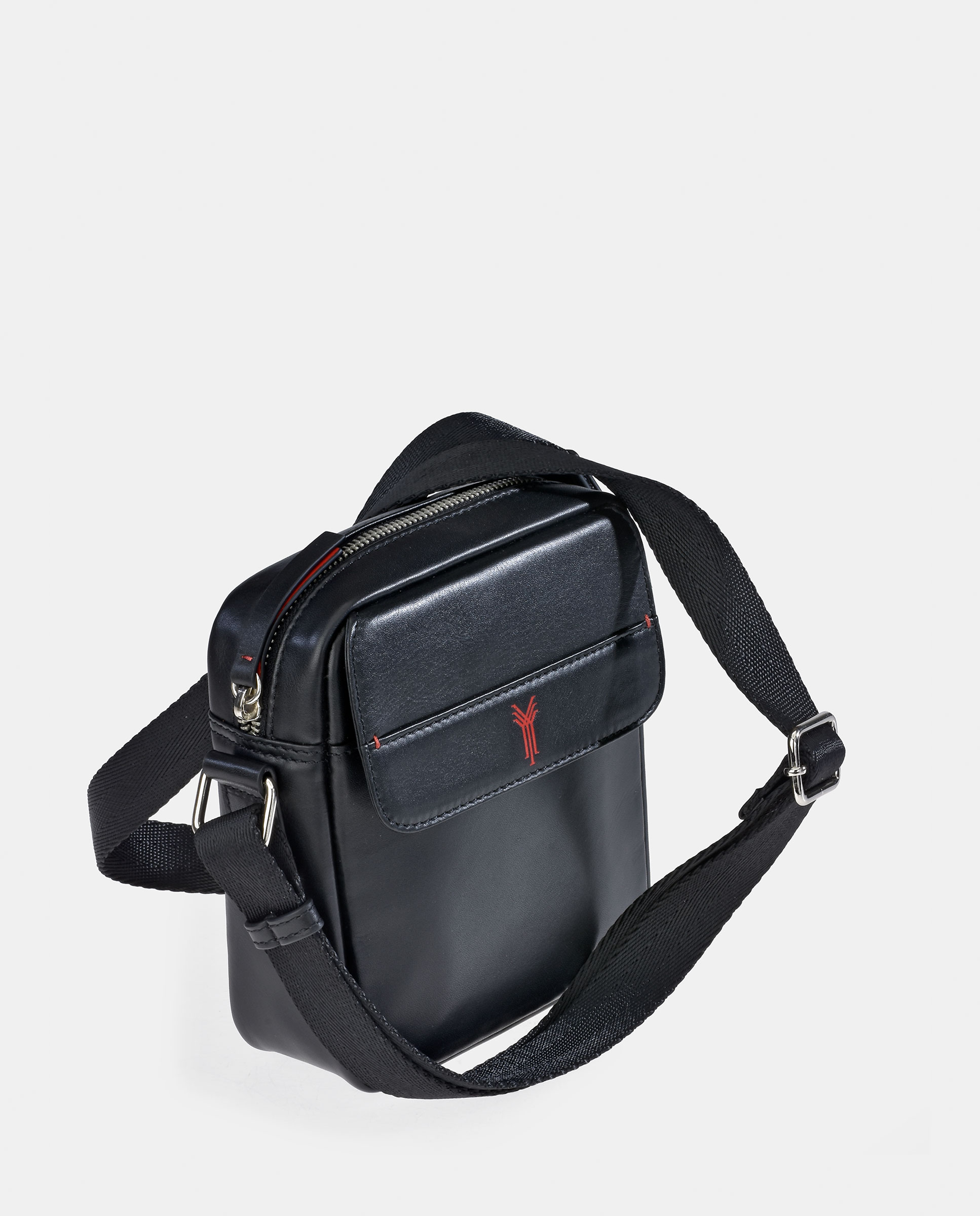 Mala Crossbody em Pele - Preto Preto-2
