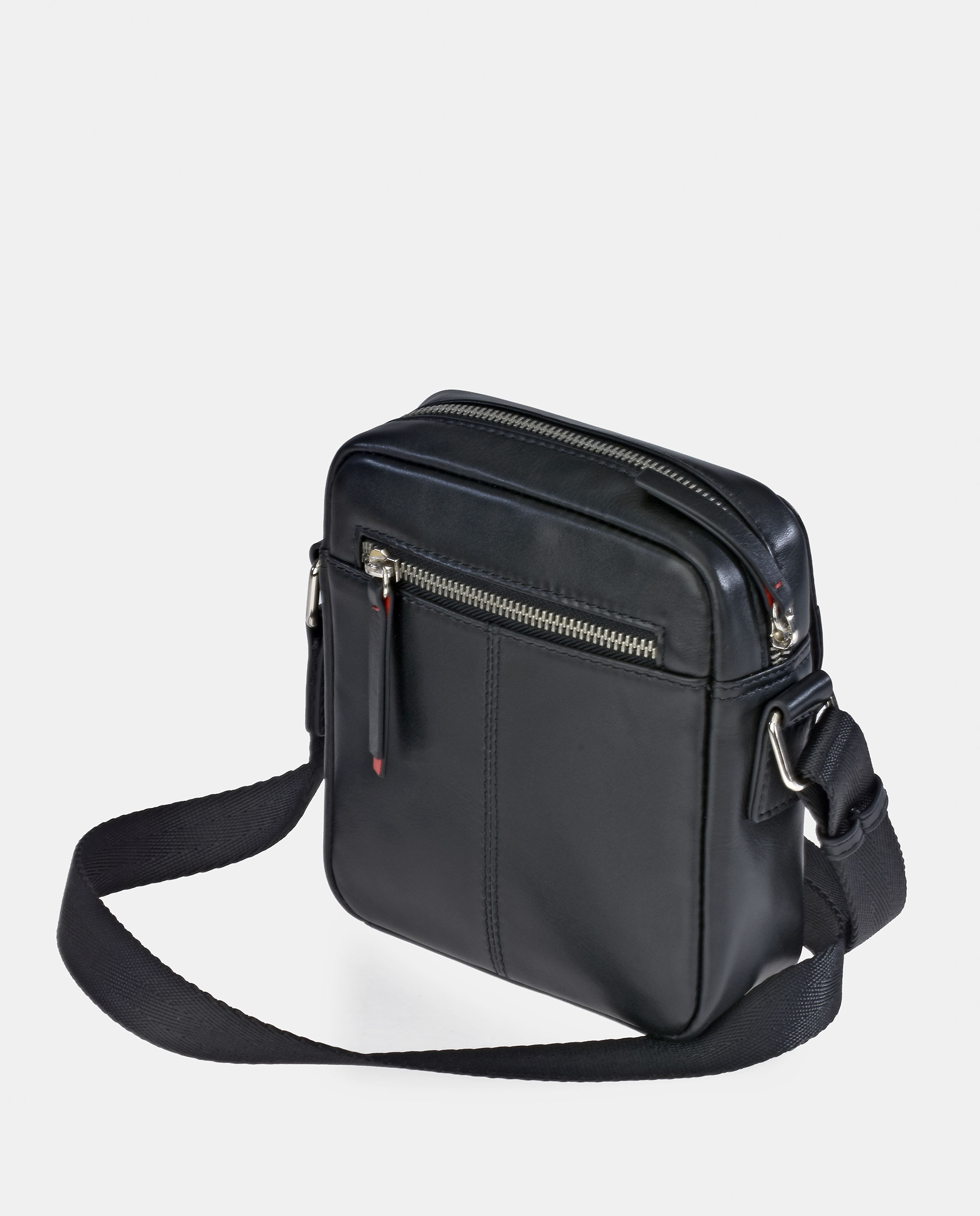 Mala Crossbody em Pele - Preto Preto-3
