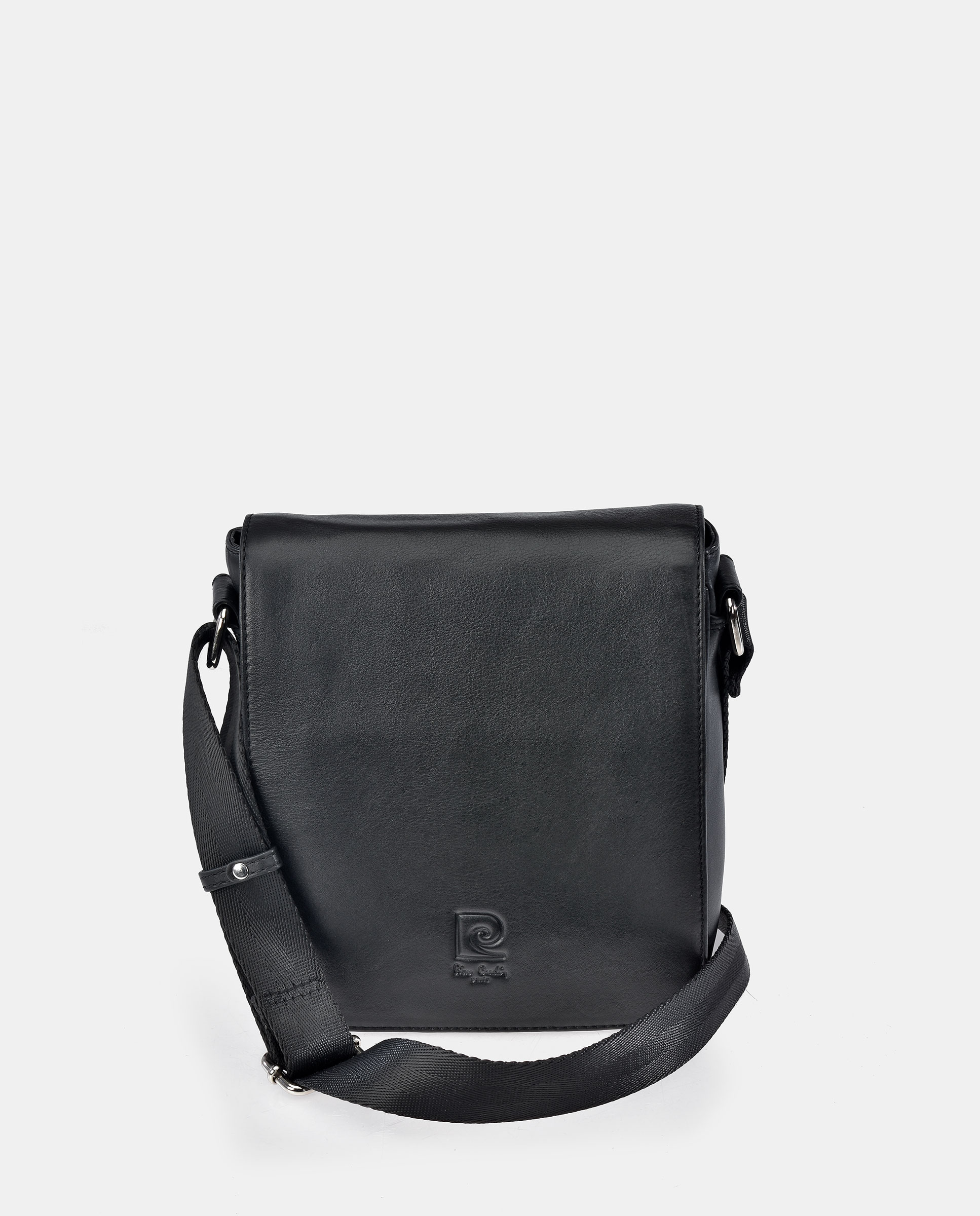 Bolso cruzar en piel de hombre - Pierre Cardin - Negro Negro-1
