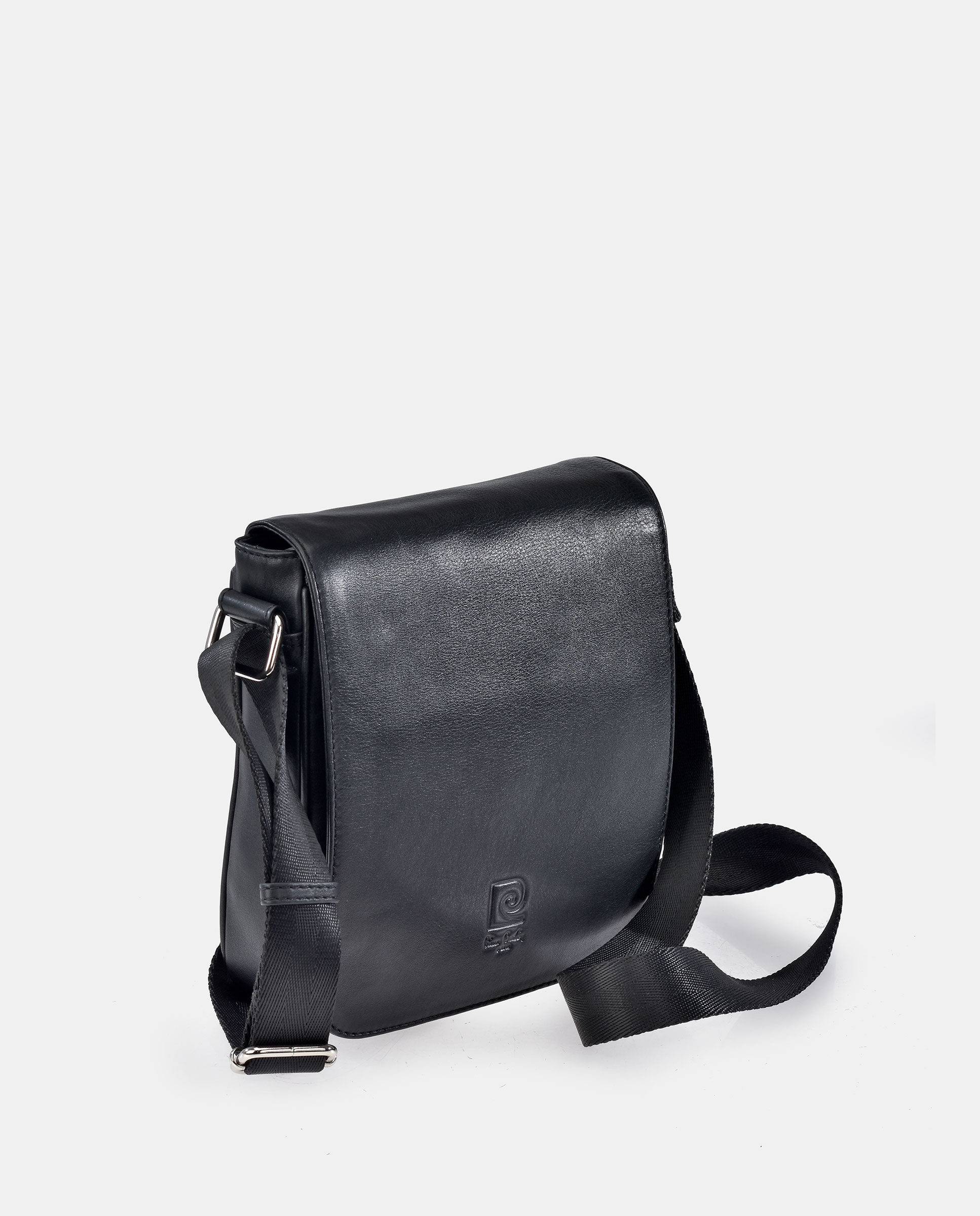 Bolso cruzar en piel de hombre - Pierre Cardin - Negro Negro-2