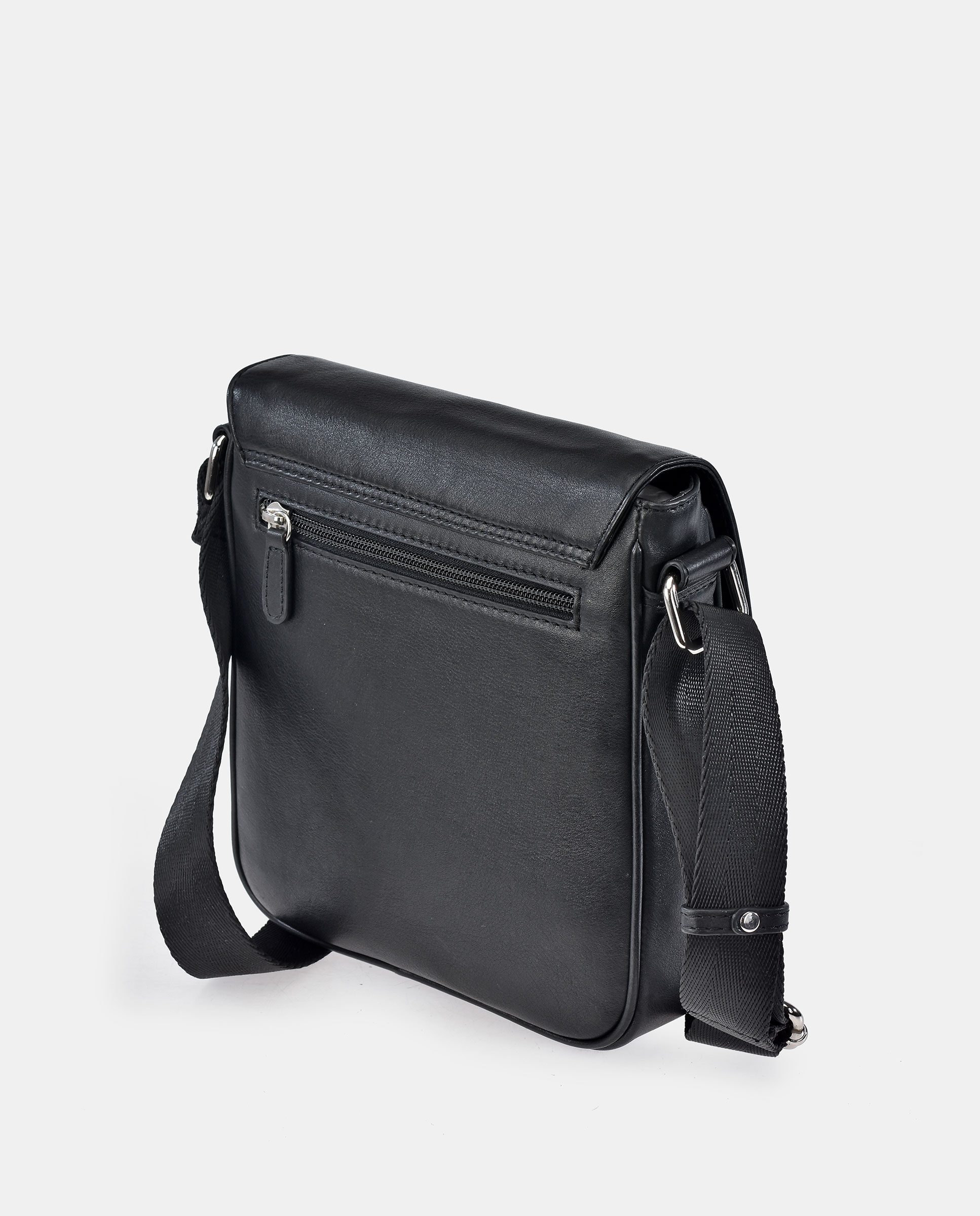 Bolso cruzar en piel de hombre - Pierre Cardin - Negro Negro-3