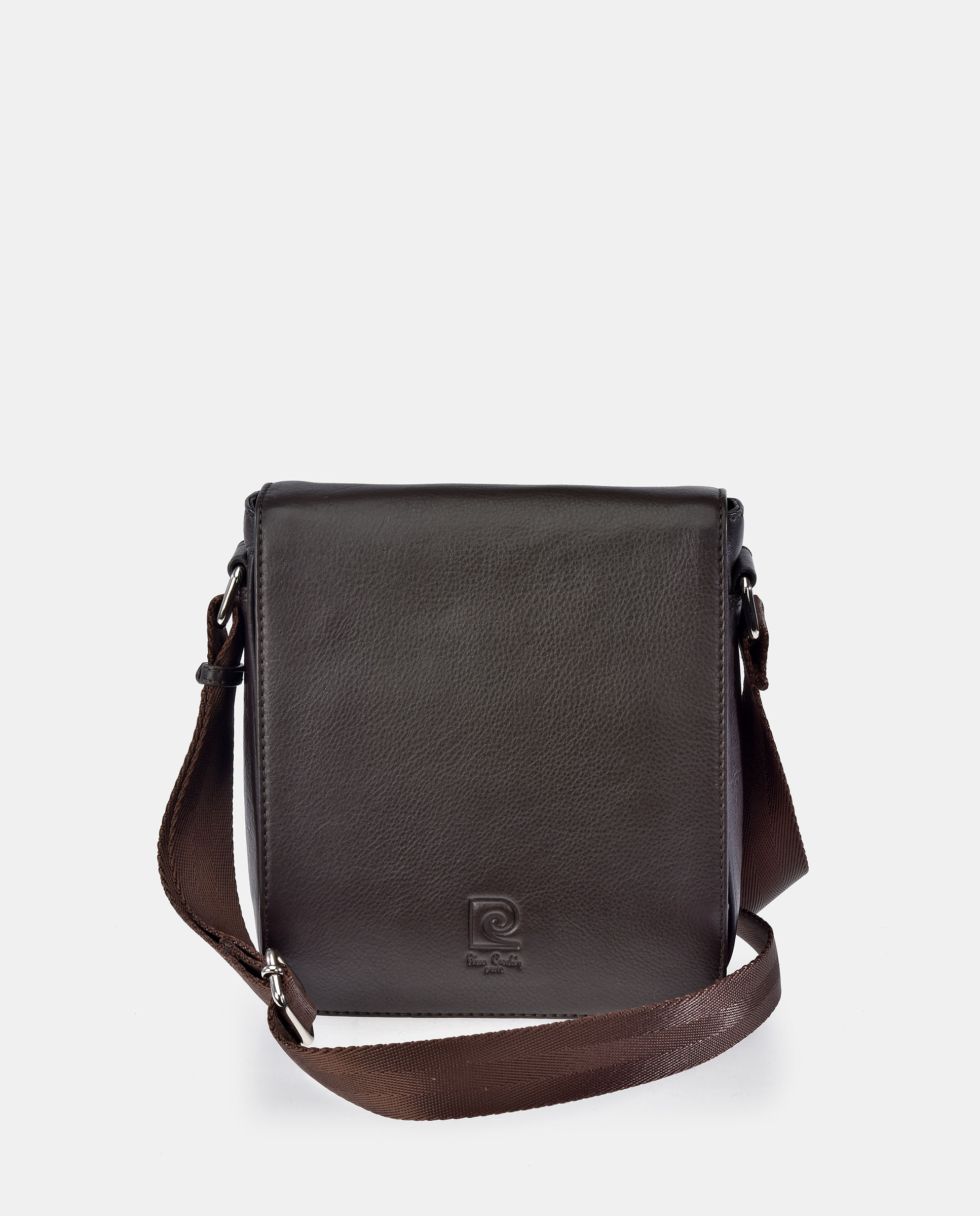 Imagen 0 de Bolso cruzar en piel de hombre Marrón