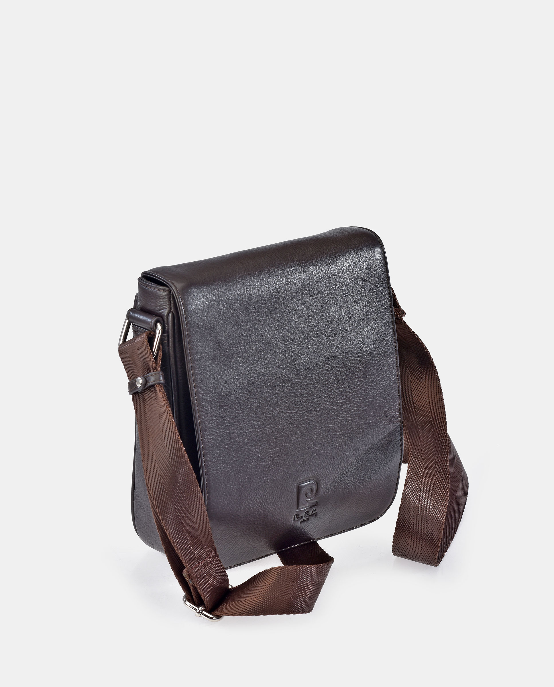 Bolso cruzar en piel de hombre - Pierre Cardin - Marrón Marrón-2
